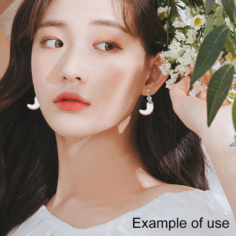 16Pcs Plastic Chili Pepper Charm 21x15mm Korean Style Enamel Pendant for Jewelry Earrings Necklace Bracelet Charm Making DIY Crafts Supplies Keychain Decor