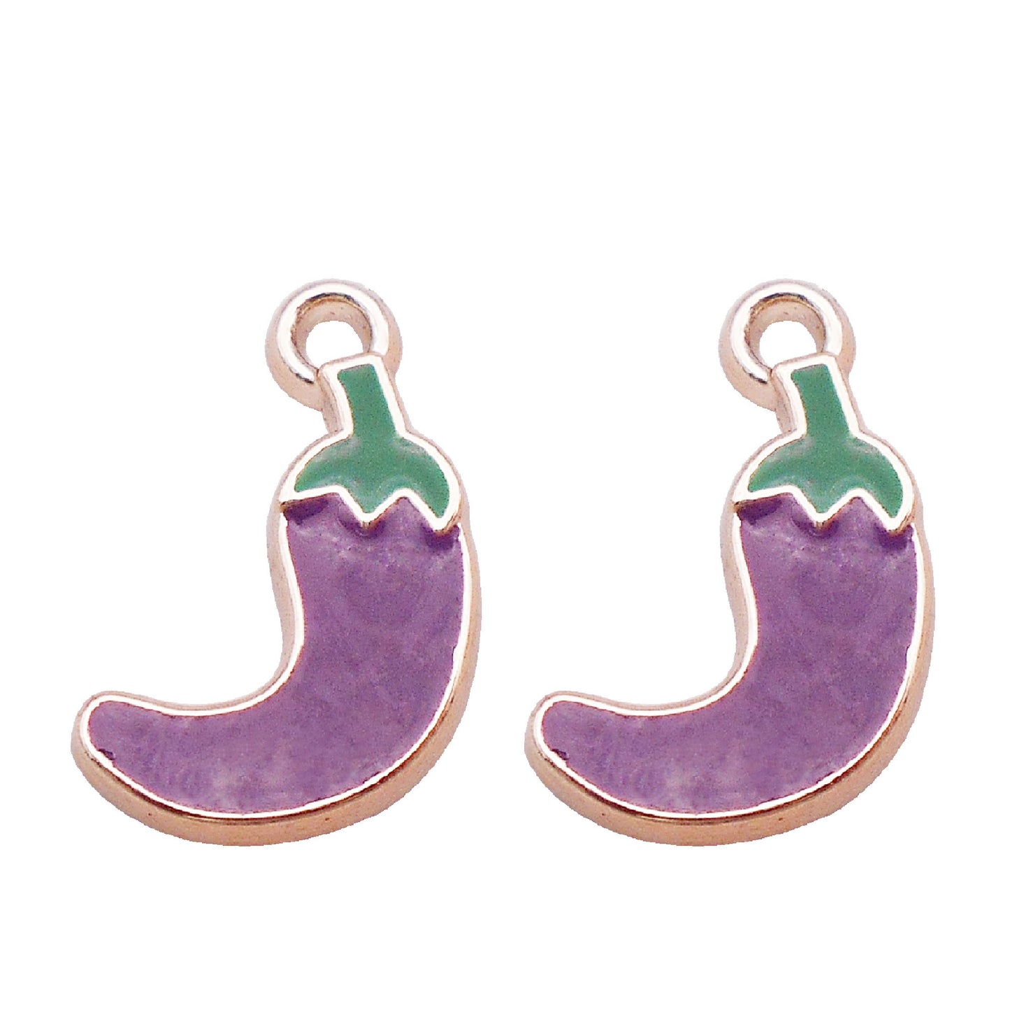 16Pcs Plastic Chili Pepper Charm 21x15mm Korean Style Enamel Pendant for Jewelry Earrings Necklace Bracelet Charm Making DIY Crafts Supplies Keychain Decor