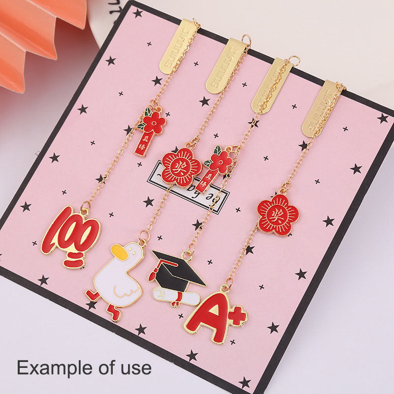 6Pcs Alloy Enamel Doctoral Cap, 100-Point, A+ Design Charms Graduation Time Pendant DIY Jewelry Making Accessory Graduation Gift for Friends