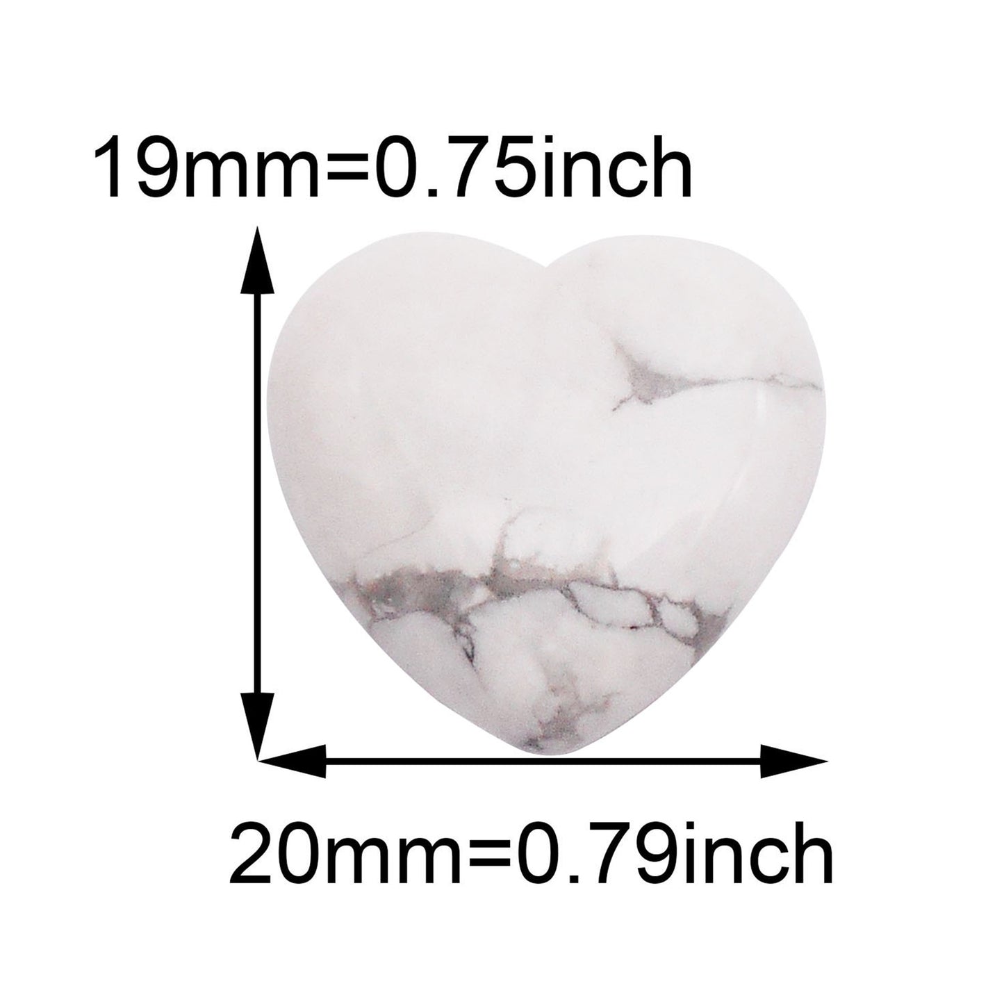 1 Piece Natural Crystal Stone 3D Love Heart Shaped Embellishment for DIY Jewelry Accessories Crafts Supplies Gifts Decor