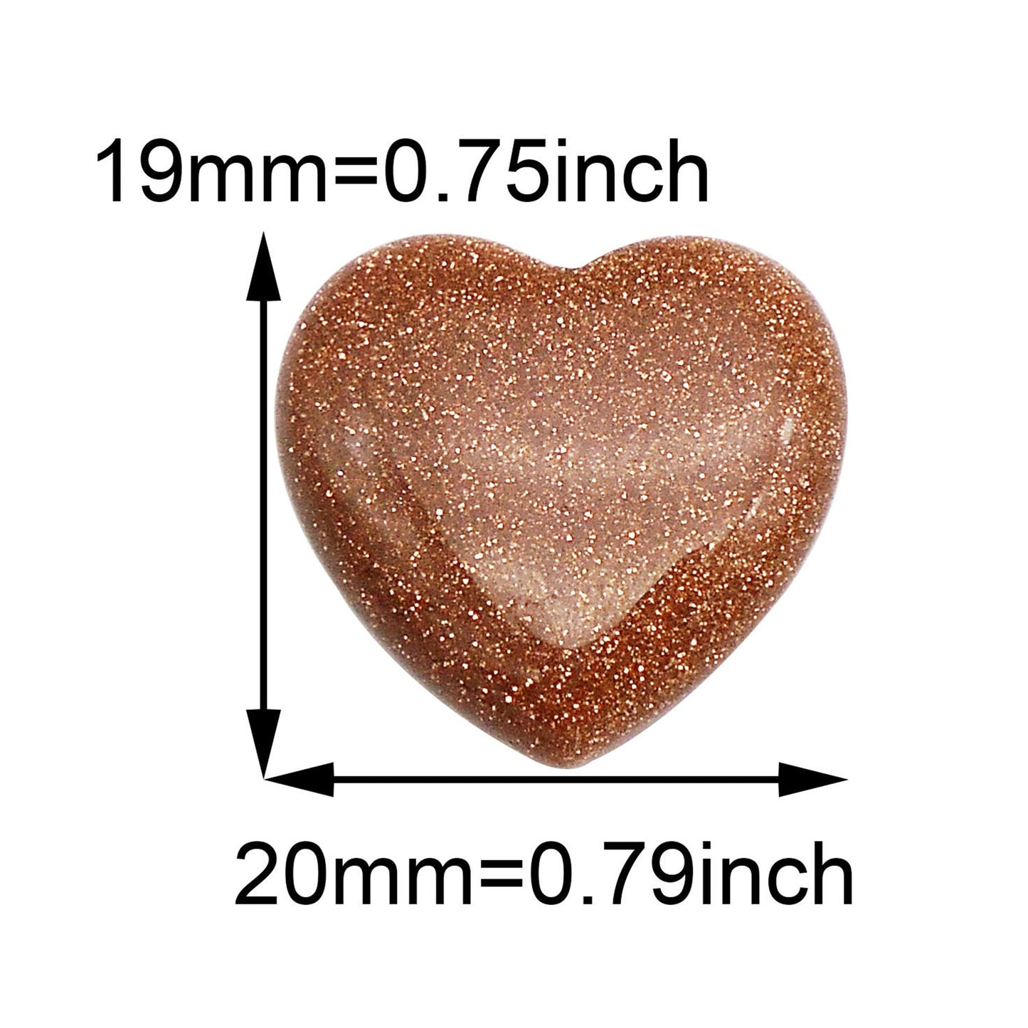 1 Piece Natural Crystal Stone 3D Love Heart Shaped Embellishment for DIY Jewelry Accessories Crafts Supplies Gifts Decor