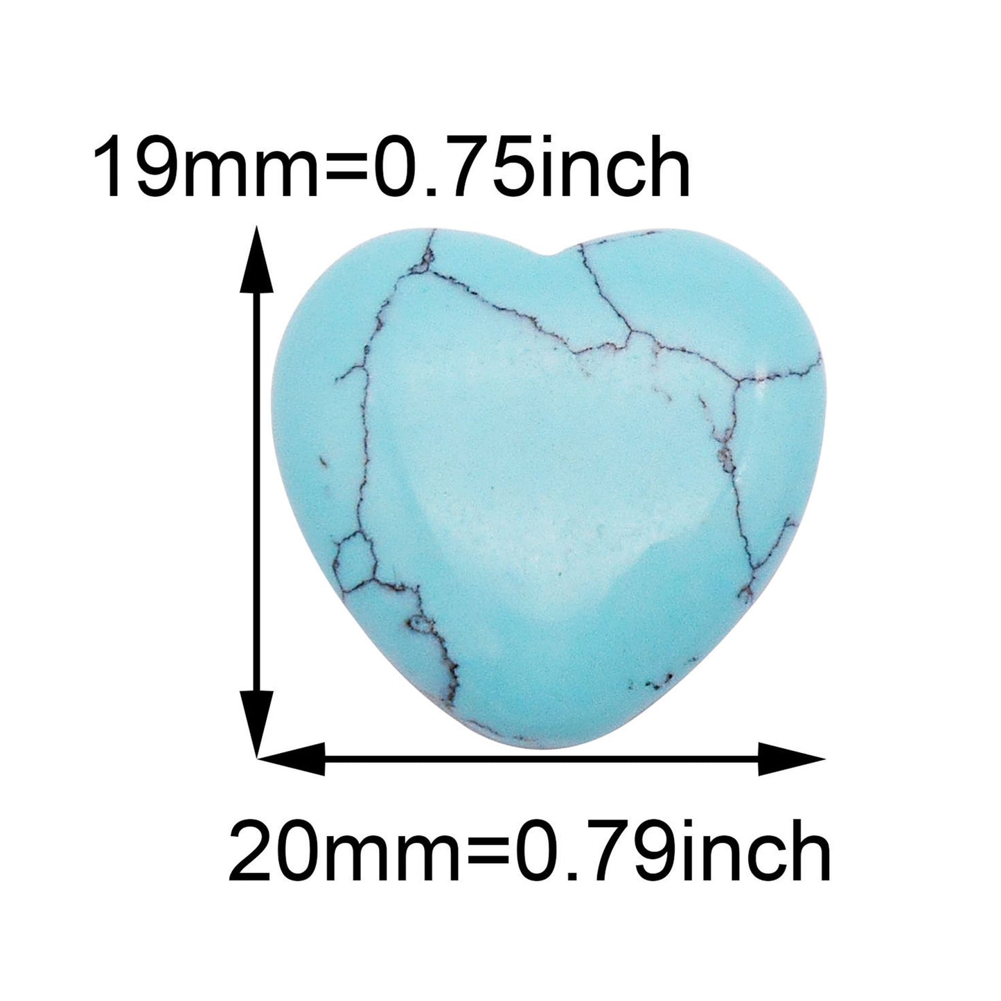 1 Piece Natural Crystal Stone 3D Love Heart Shaped Embellishment for DIY Jewelry Accessories Crafts Supplies Gifts Decor