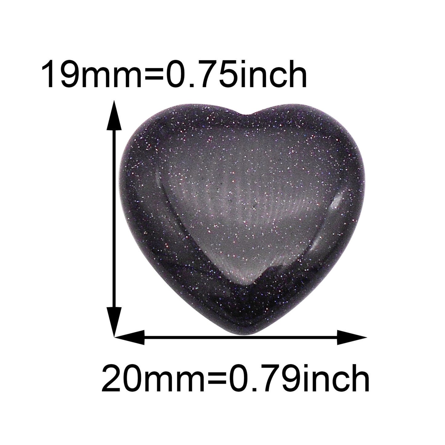 1 Piece Natural Crystal Stone 3D Love Heart Shaped Embellishment for DIY Jewelry Accessories Crafts Supplies Gifts Decor