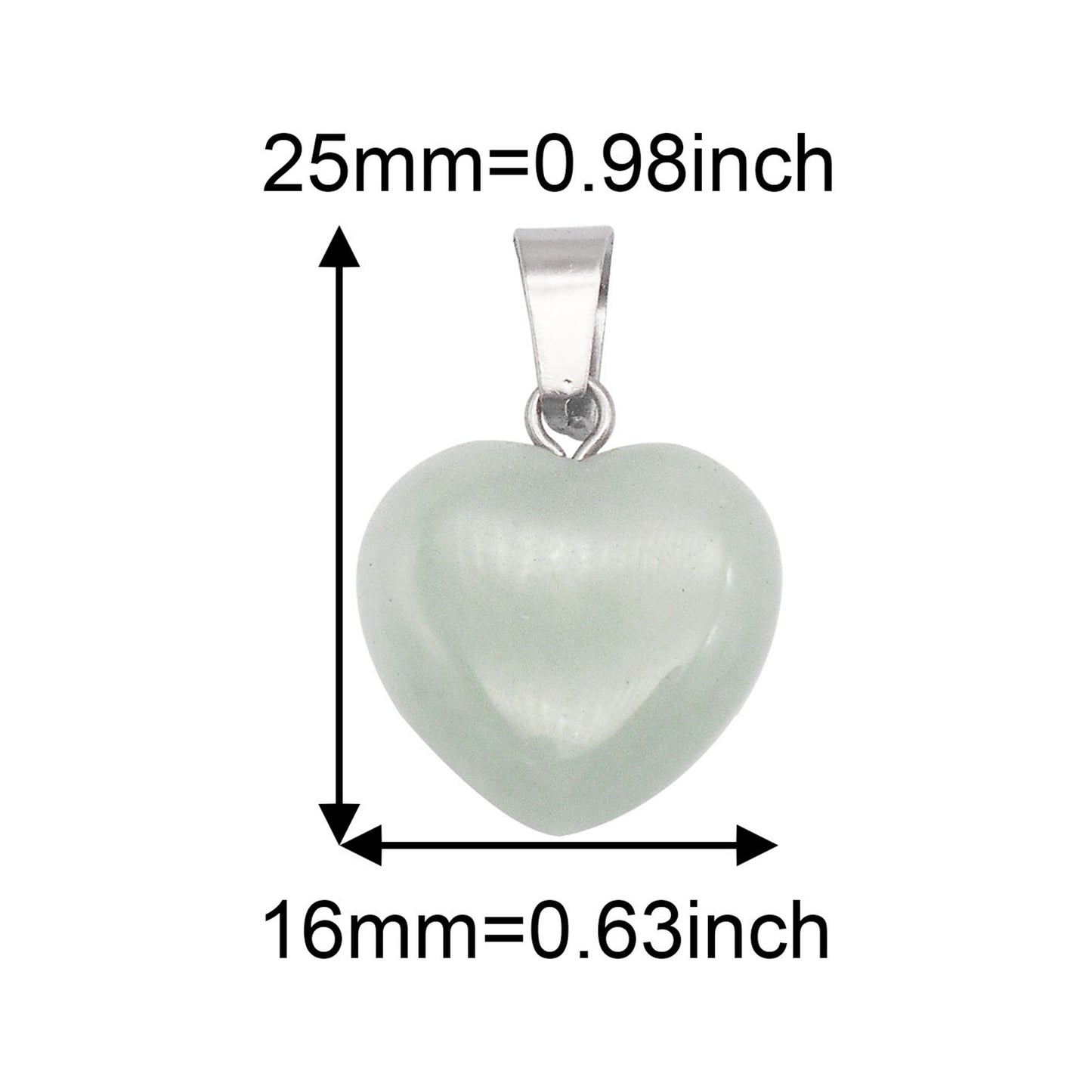1 Piece Glossy Crystal Agate Pendant Heart Shaped Charm for DIY Jewelry Making, Necklace Bracelet Dangle, Crafts Supplies