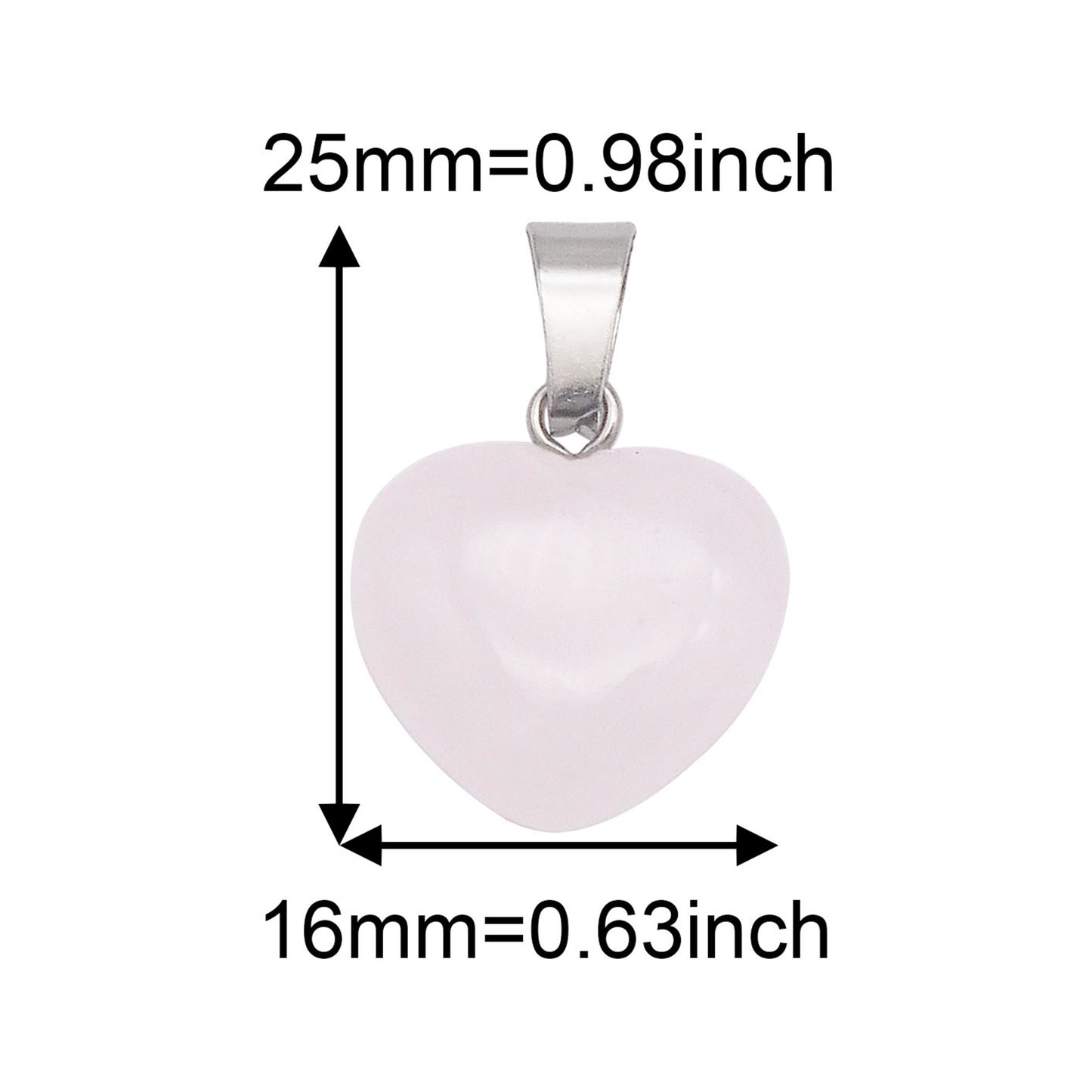 1 Piece Glossy Crystal Agate Pendant Heart Shaped Charm for DIY Jewelry Making, Necklace Bracelet Dangle, Crafts Supplies