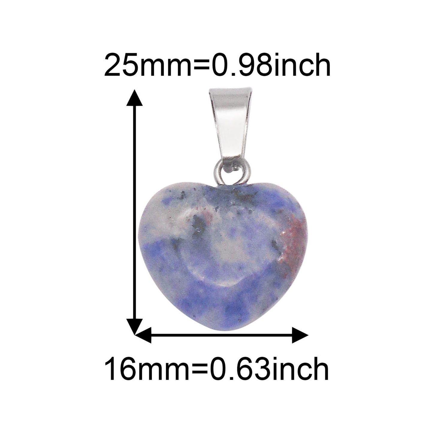 1 Piece Glossy Crystal Agate Pendant Heart Shaped Charm for DIY Jewelry Making, Necklace Bracelet Dangle, Crafts Supplies