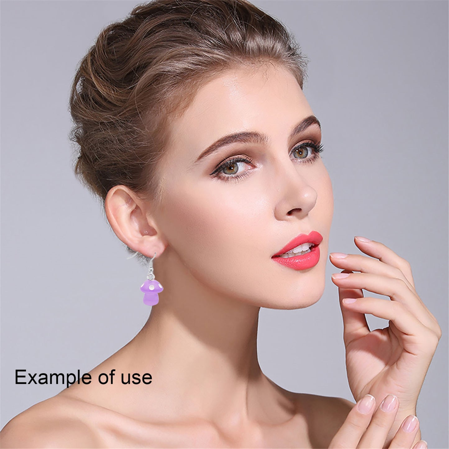 20Pcs Transparent Resin 3D Mushroom Charms 17x12mm Glow in The Dark Design Pendant for Earrings Jewelry Making DIY Crafts Decor