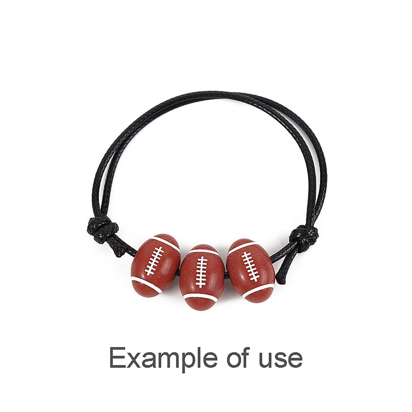 12Pcs 19x13mm Wood Rugby Shaped Loose Beads Wooden Oval American Football Shaped Spacer Beads for DIY Necklace Bracelet Accessories Crafts Keychain Decor