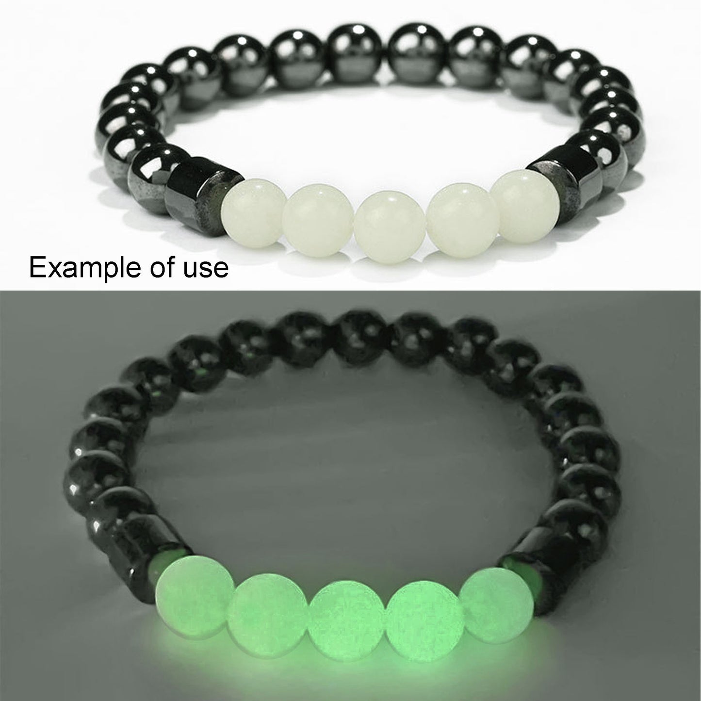 50PCS Acrylic Luminous Beads Round Fluorescent Spacer Beads Jewelry Making Loose Beads Glow In Dark for DIY Necklace Bracelet Accessories 8mm/10mm/12mm/16mm