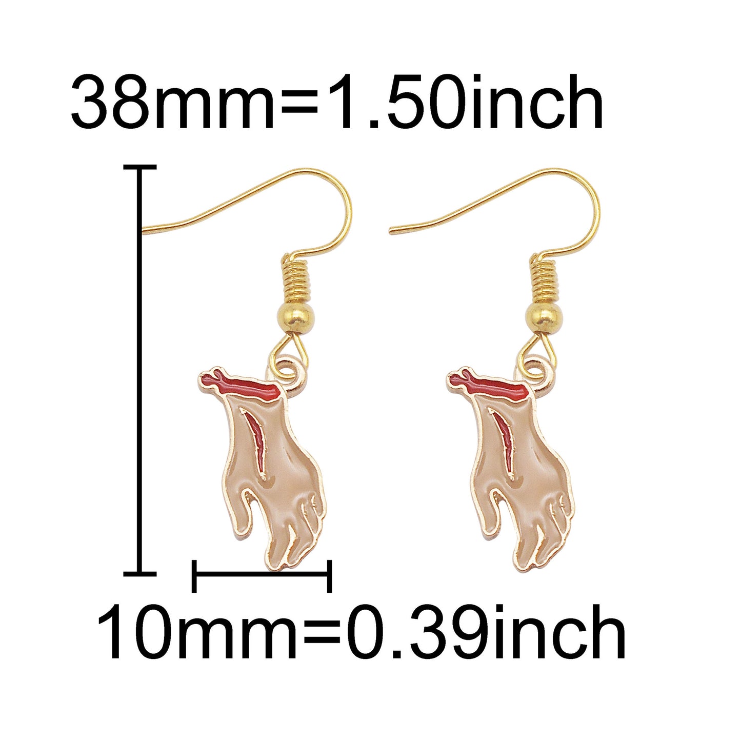 1 Pair Halloween Enamel Dangle Earrings Witch's Hat Eyeball Ghost Raven Designed, Alloy French Hook Earrings Hypoallergenic Women Ladies Earring Piercing Jewelry Festival Ear Decor