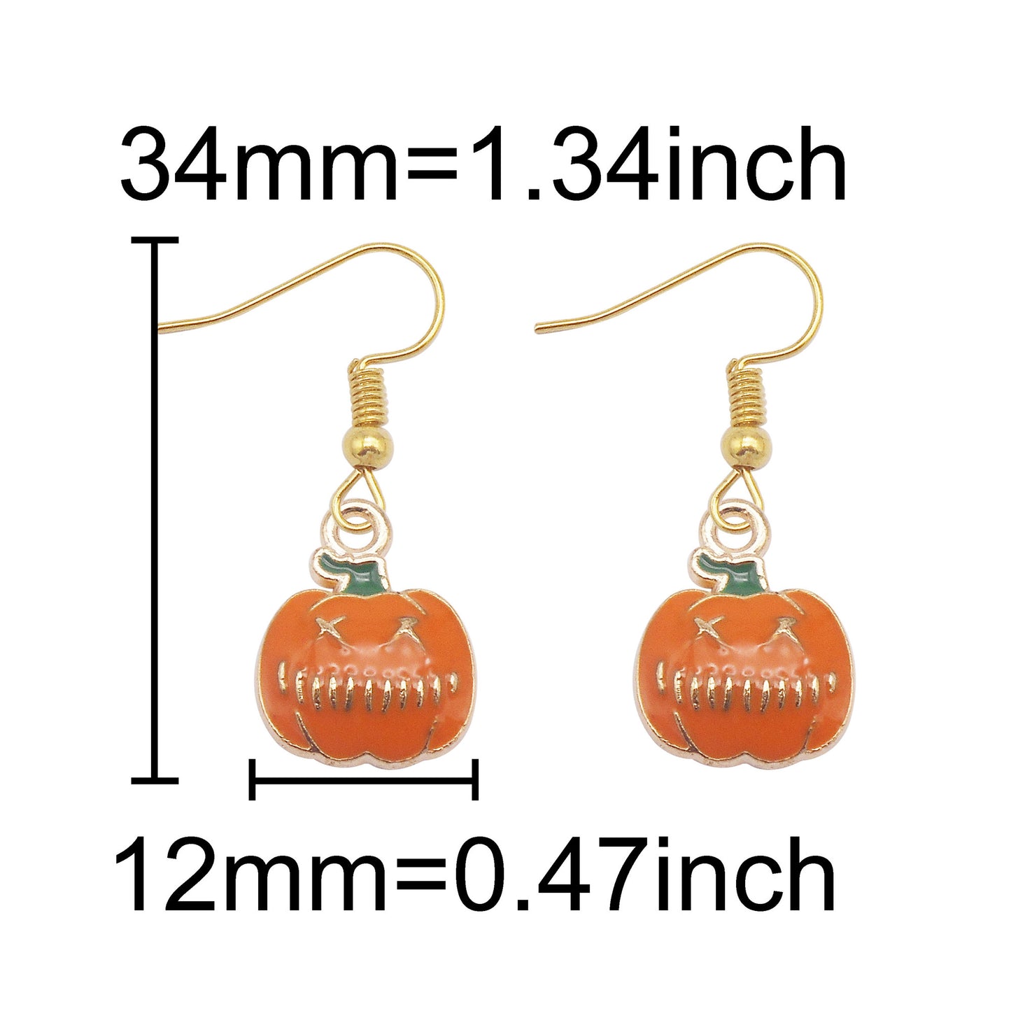 1 Pair Halloween Enamel Dangle Earrings Witch's Hat Eyeball Ghost Raven Designed, Alloy French Hook Earrings Hypoallergenic Women Ladies Earring Piercing Jewelry Festival Ear Decor