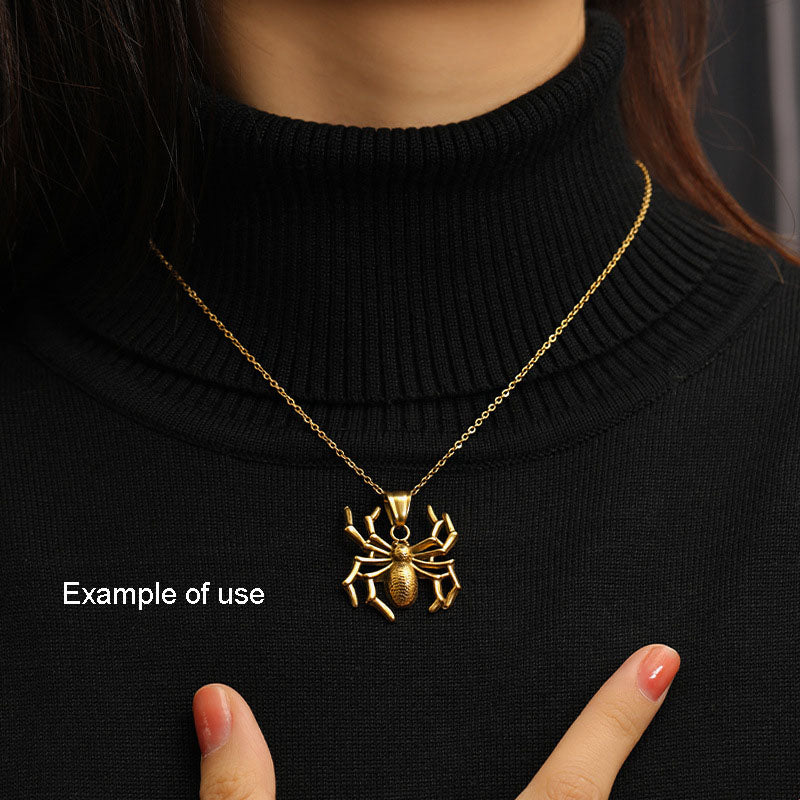 6PCS Retro Gold Halloween Series Charms Metal Spider Skull Bone Hand Pendant Bat Shaped Jewelry Connector for Necklace Bracelet Earrings Making Accessories DIY Crafts Supplies Keychain Decor