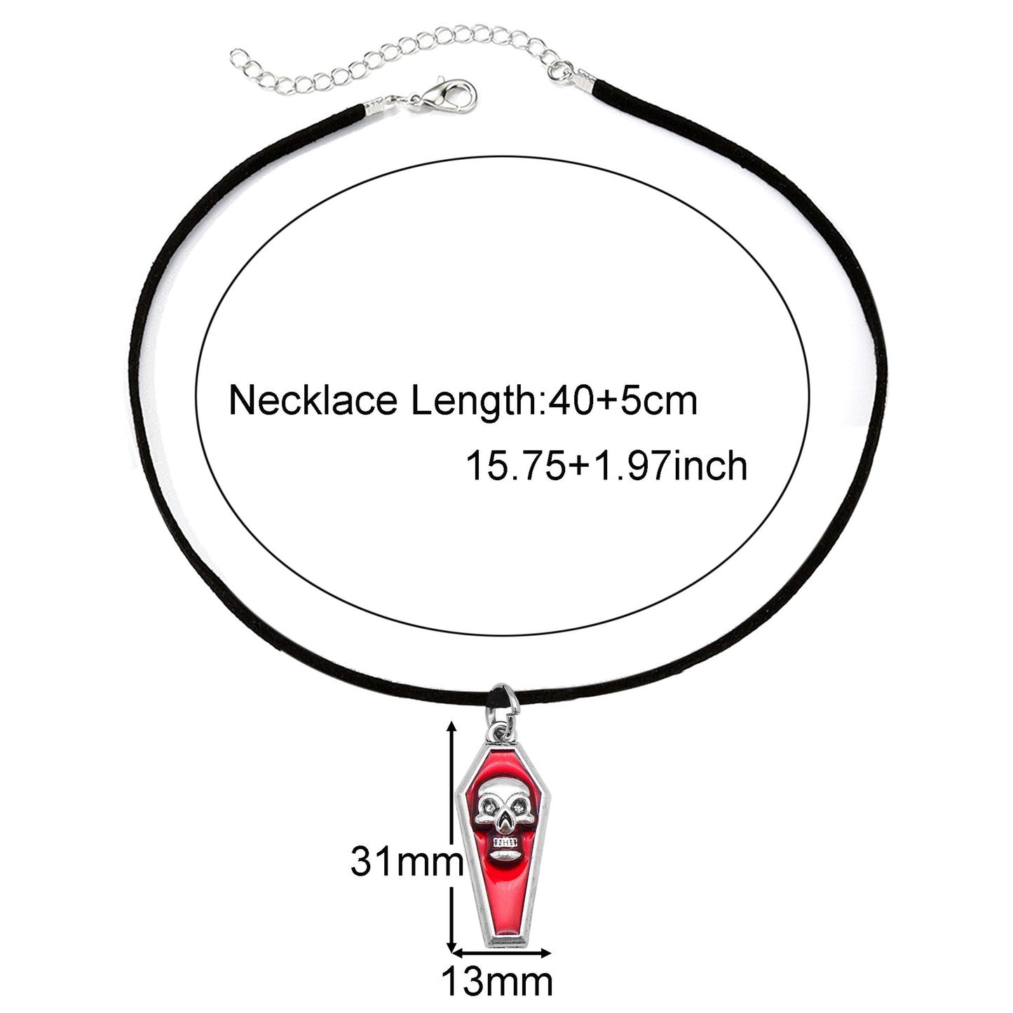 1 Piece Halloween Pumpkin Ghost Necklace - Korean Velvet Enamel Dangle Clavicle Jewelry for Women, Cute Metal Charm Necklace, Daily Wear & Festival Gift