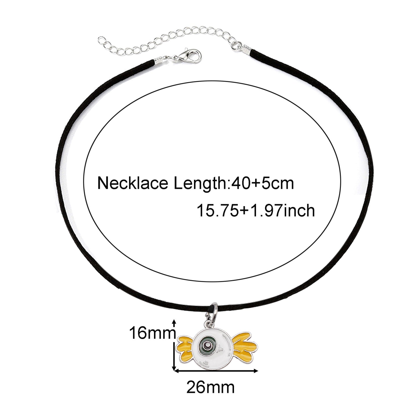 1 Piece Halloween Pumpkin Ghost Necklace - Korean Velvet Enamel Dangle Clavicle Jewelry for Women, Cute Metal Charm Necklace, Daily Wear & Festival Gift