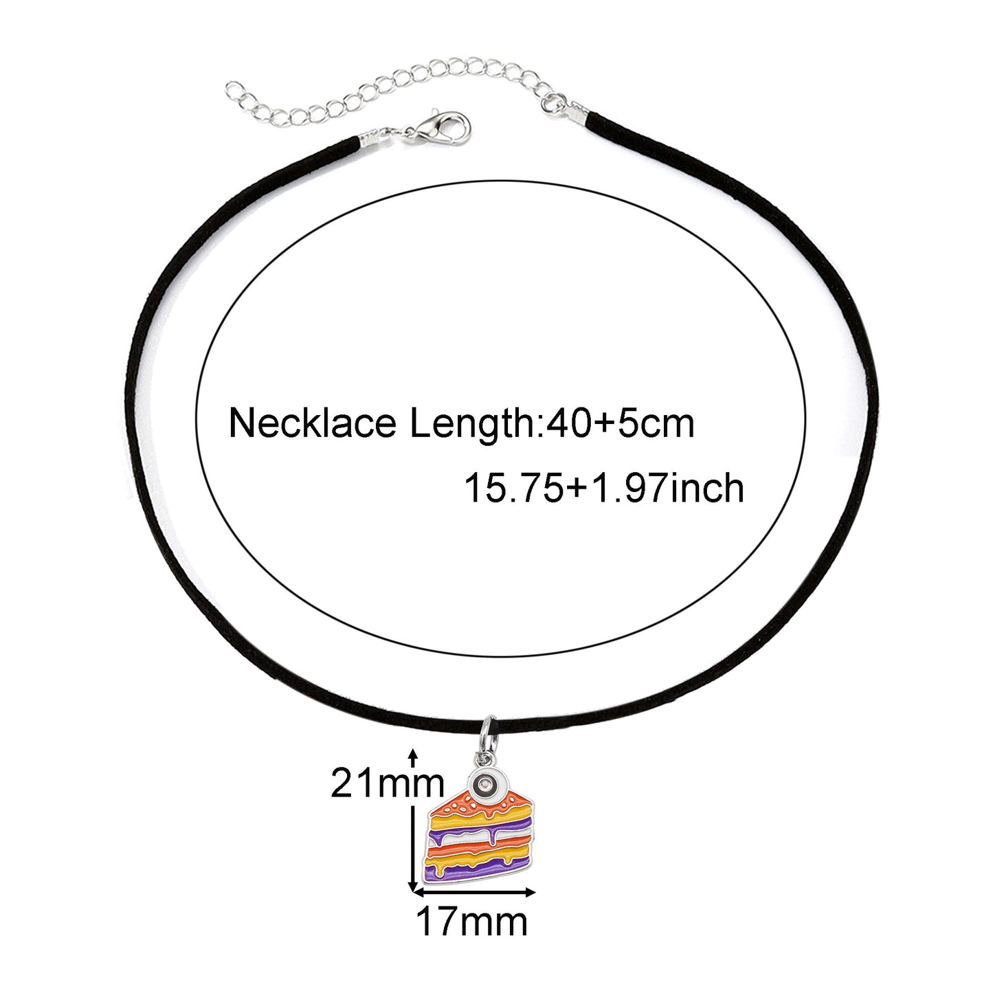 1 Piece Halloween Pumpkin Ghost Necklace - Korean Velvet Enamel Dangle Clavicle Jewelry for Women, Cute Metal Charm Necklace, Daily Wear & Festival Gift