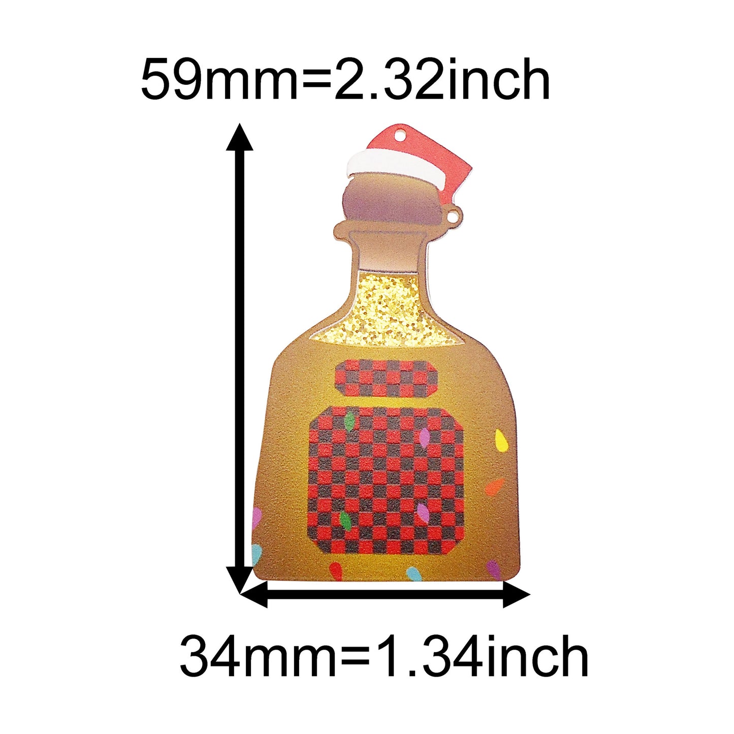 10Pcs Resin Christmas Series Charms Acrylic Car Clothes Shaped Dangle for DIY Pendant Jewelry Making Crafts Decor