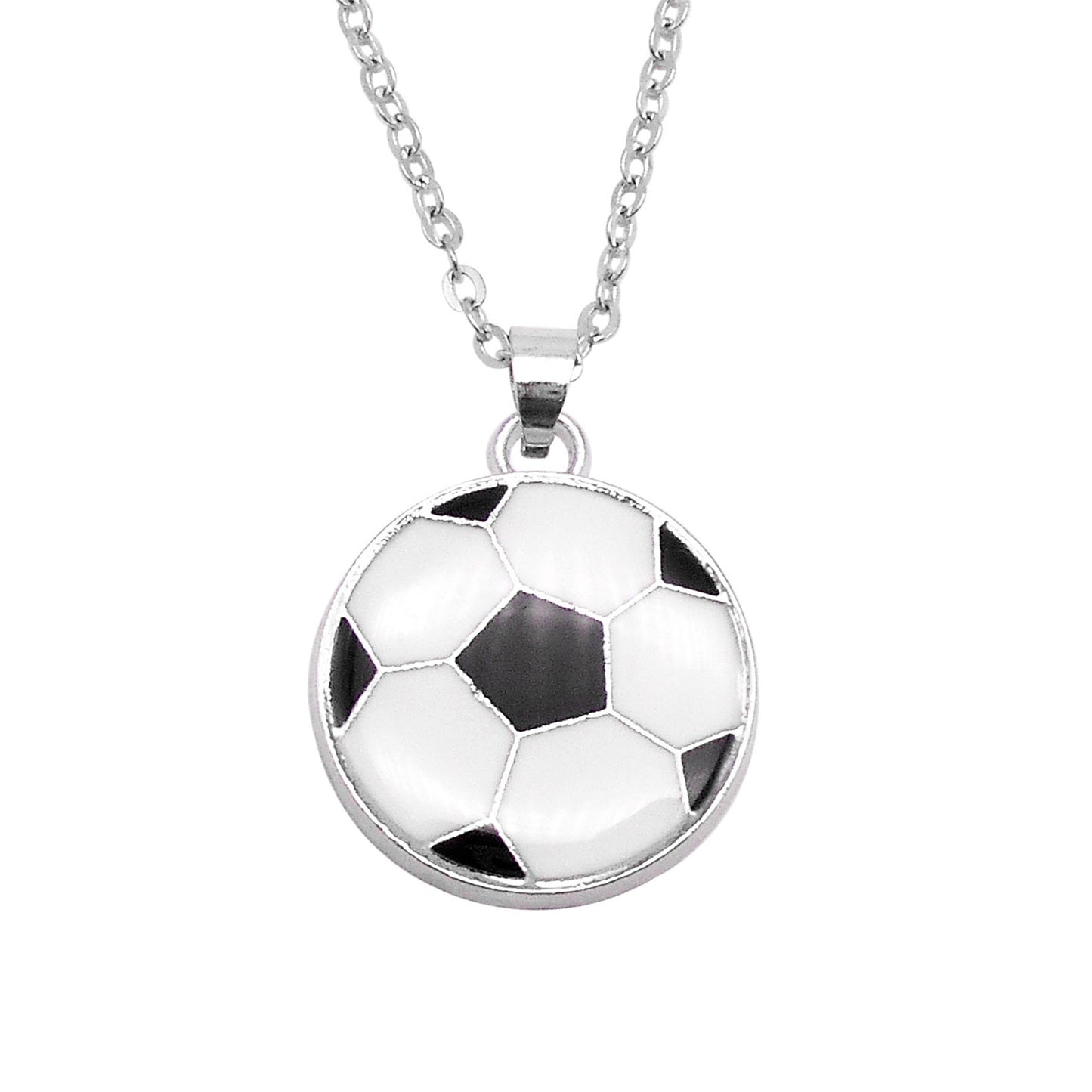 High Quality Hot Selling Jewelry Set - 1 set Football Pattern Earrings & Necklace Metal Enamel Charm Jewelry Festival Gifts