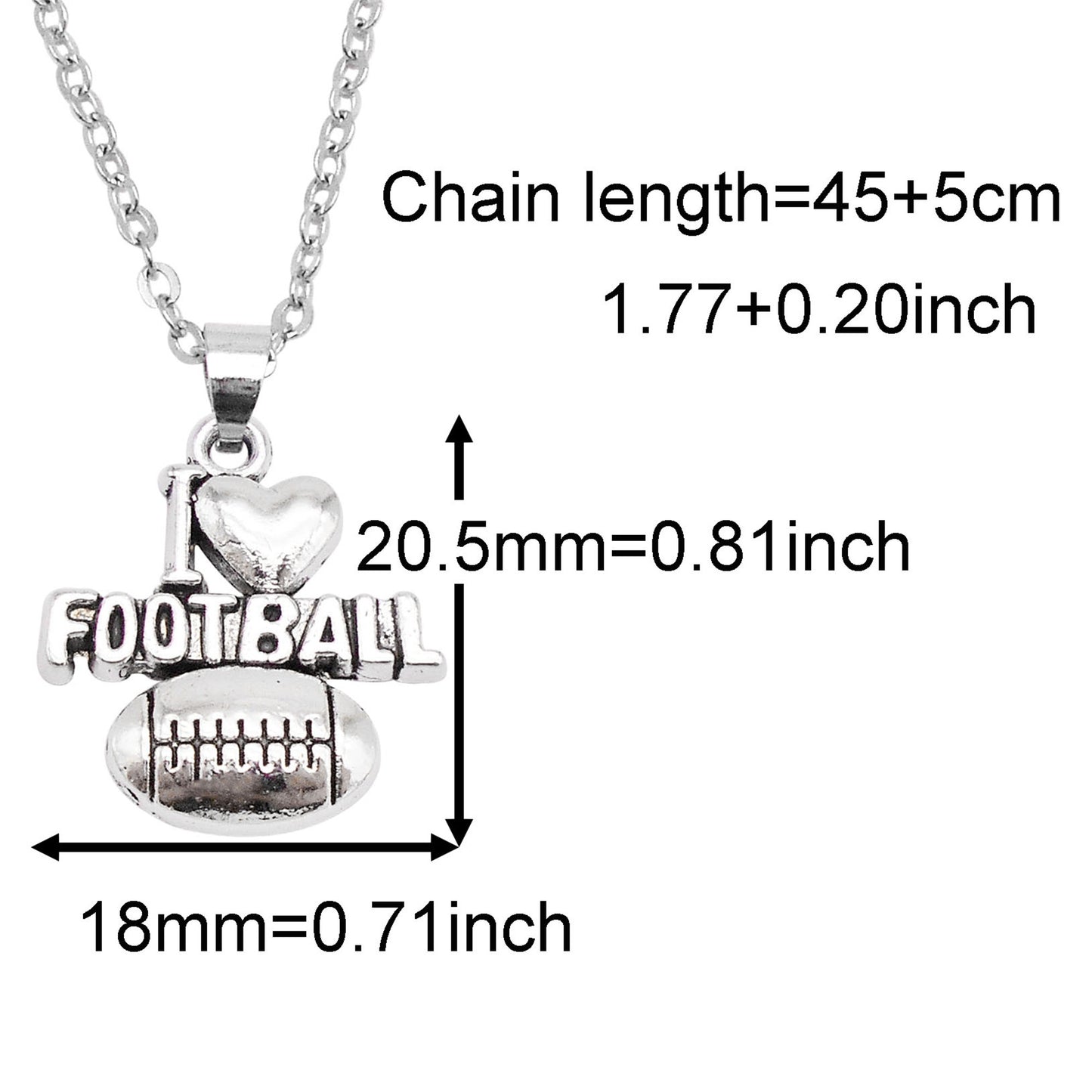 1 Piece Antique Silver Sport Ball Shaped Charm Earrings & Necklace, Metal Women Jewelry Set, Football Baseball Dangle Necklace Earrings Set Festival Gifts