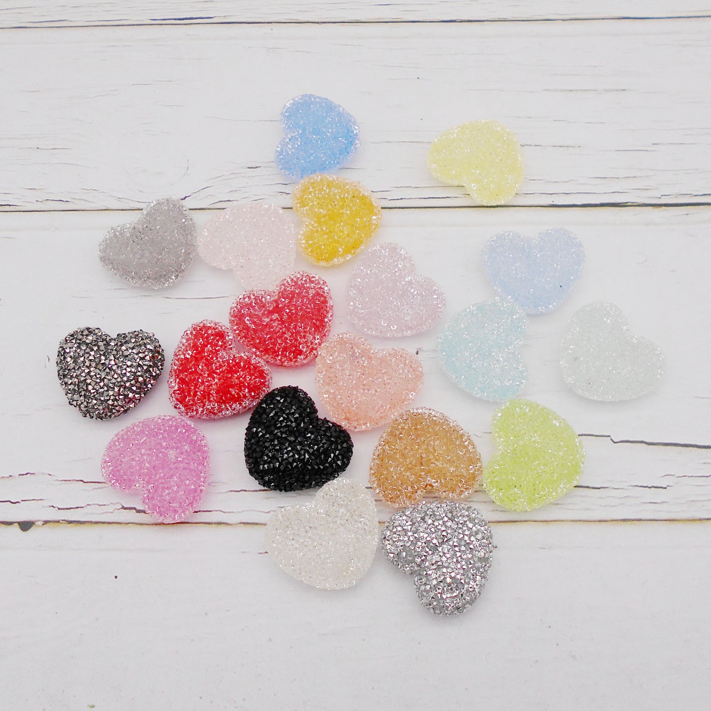 5Pcs Jelly Candy Heart Beads - Acrylic Spacer Beads for DIY Necklace Bracelet Making, Sweet Jewelry Craft Supplies