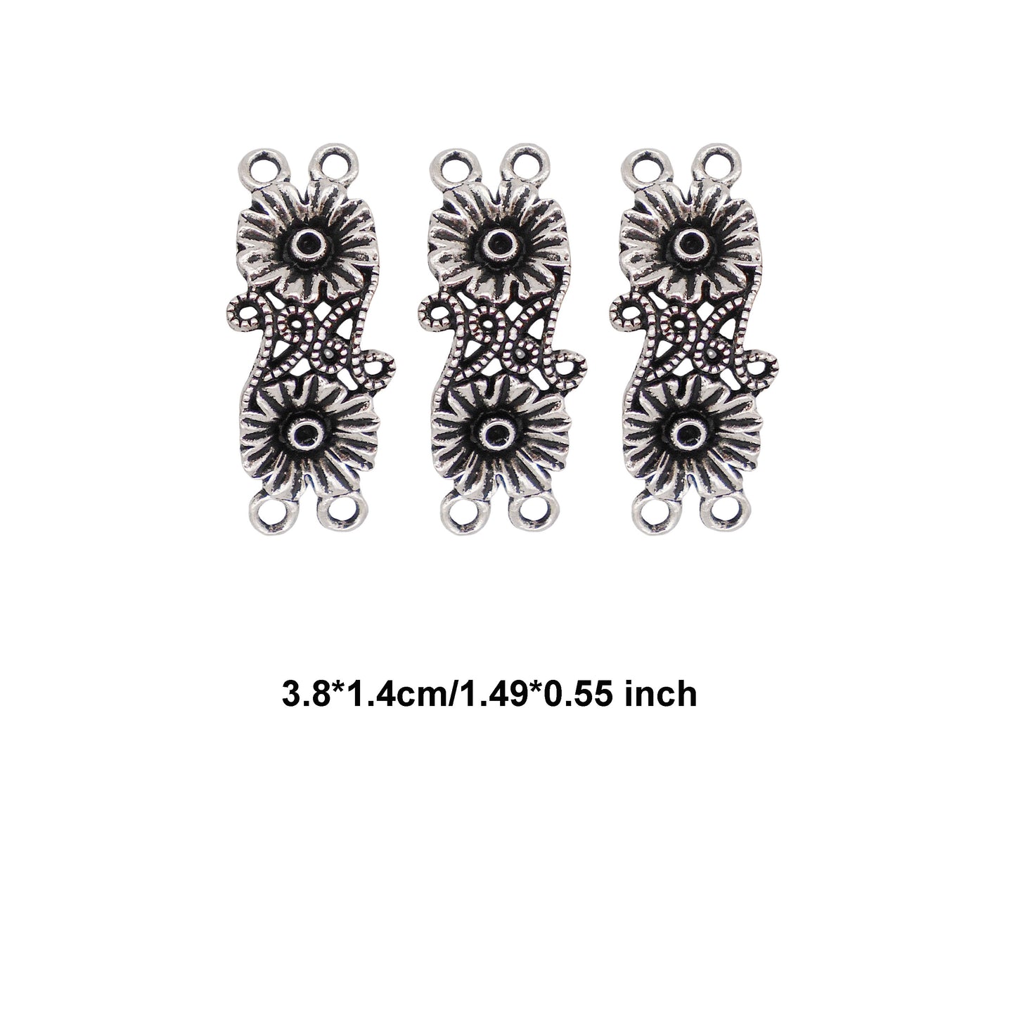 Antique Silver Color Alloy Chinese Knot Celtic Knot Link Pendant 30pcs/pack