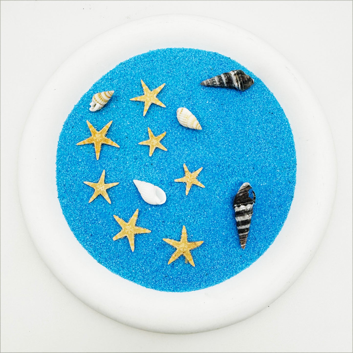 110 PCS Natural Starfish Tiny Small Sea Star Micro-Landscape Beach Wedding Nautical Ornament Shells Resin Craft DIY Vase Filler Accessory 0.39 to 0.78 inches
