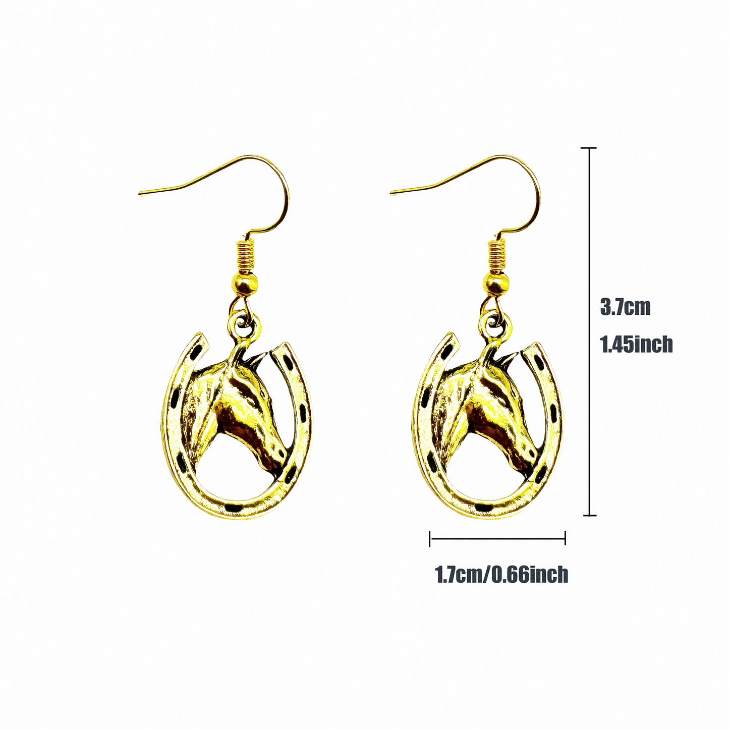 1/9 Pairs Western Cowboy Drop Earrings Antique Gold Color Bulk Alloy Boot Gun Hat Eagles Dangle Earrings for Women Cowgirl Gifts