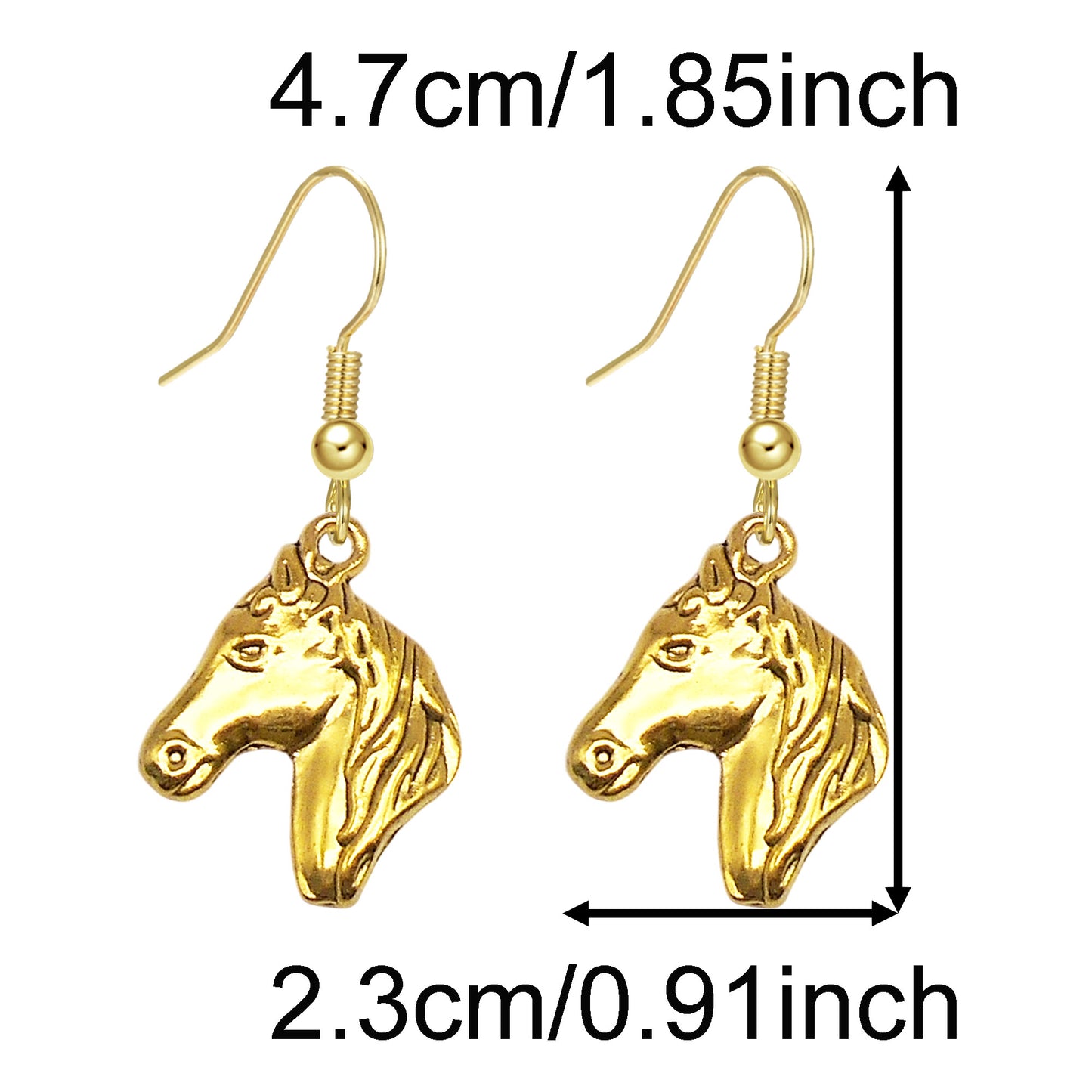 1/9 Pairs Western Cowboy Drop Earrings Antique Gold Color Bulk Alloy Boot Gun Hat Eagles Dangle Earrings for Women Cowgirl Gifts