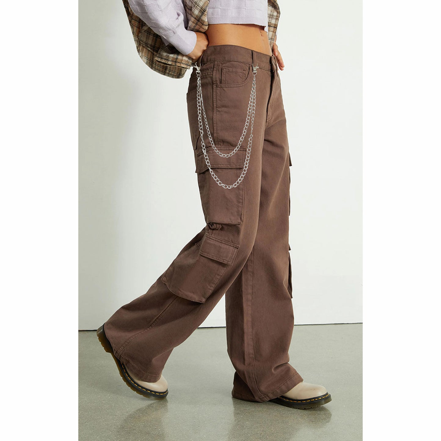 1 Piece Steampunk Style Pants Chain Rock Hip-pop Denim Jeans Chain Iron Alloy Trouser Chain Youth Rockers Personality Decoration