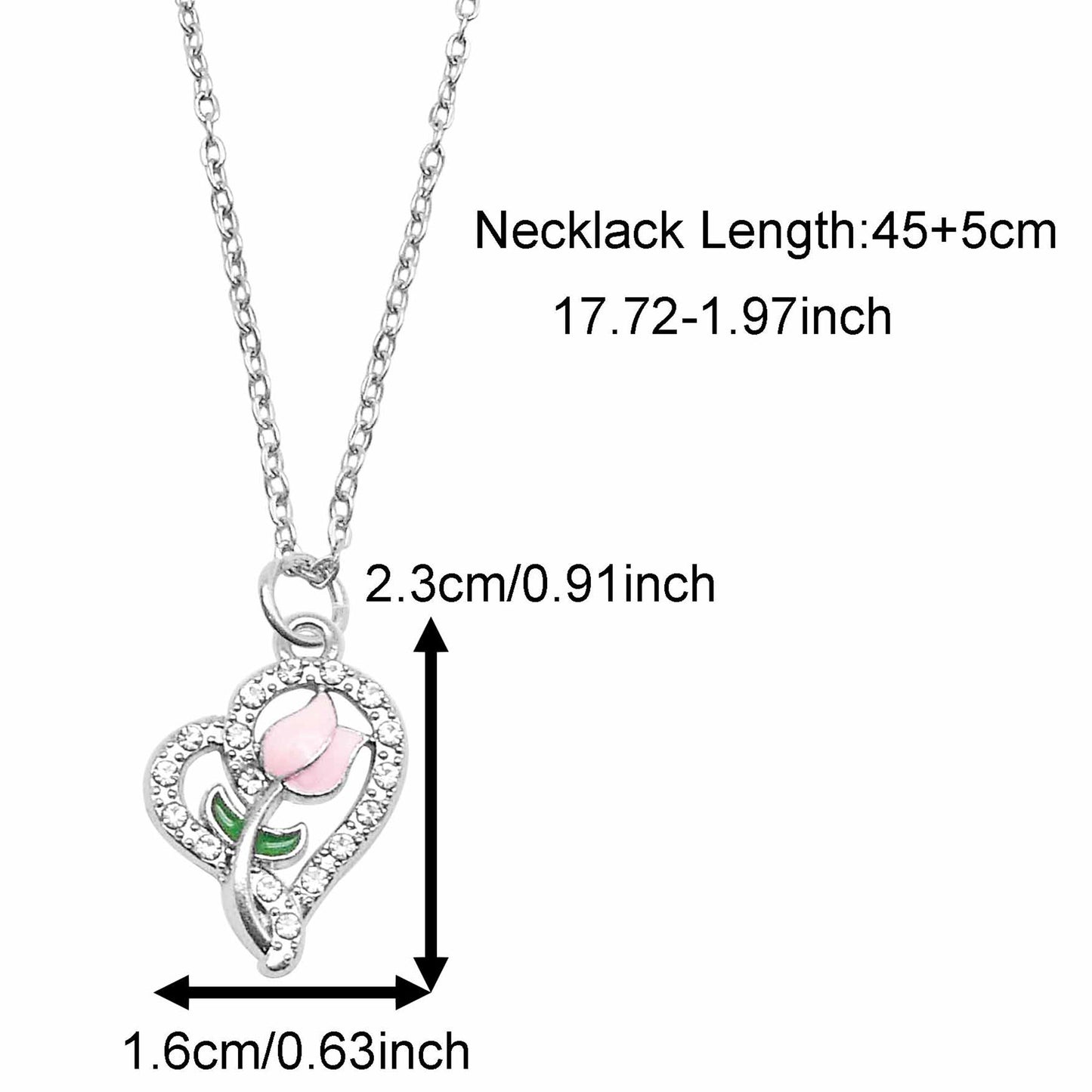Valentine's Day Jewelry Set for Women - Zircon Heart Dangle Necklace & Earrings with Crystal Rhinestones, Alloy Chic Jewelry, Anniversary Birthday Gifts for Her