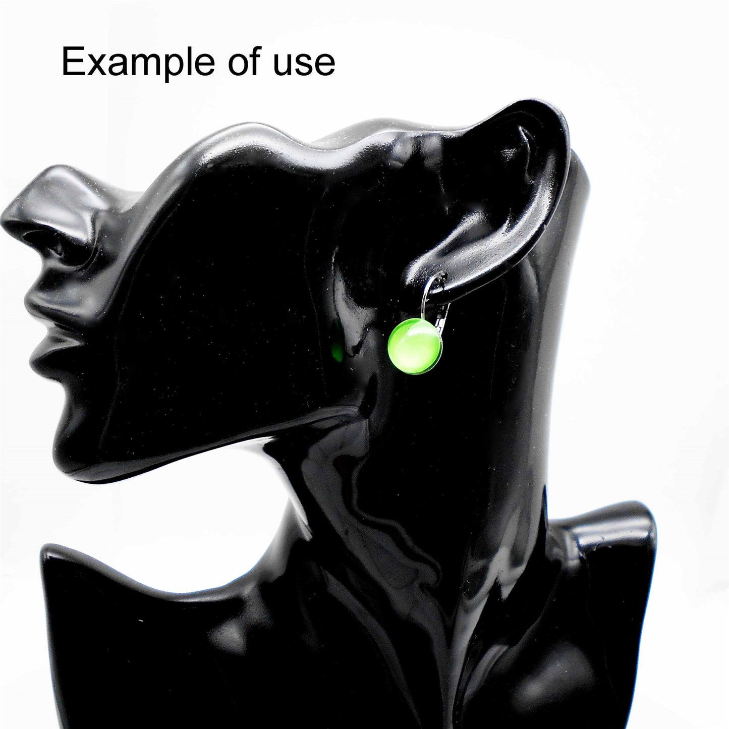 4 Pairs Quality Plated Stainless Steel French Lever Back Earring Round Blank Base, Fit 6/8/10/12mm Gems Cabochons, Silver Color Hypoallergenic Earring Jewelry Accessories