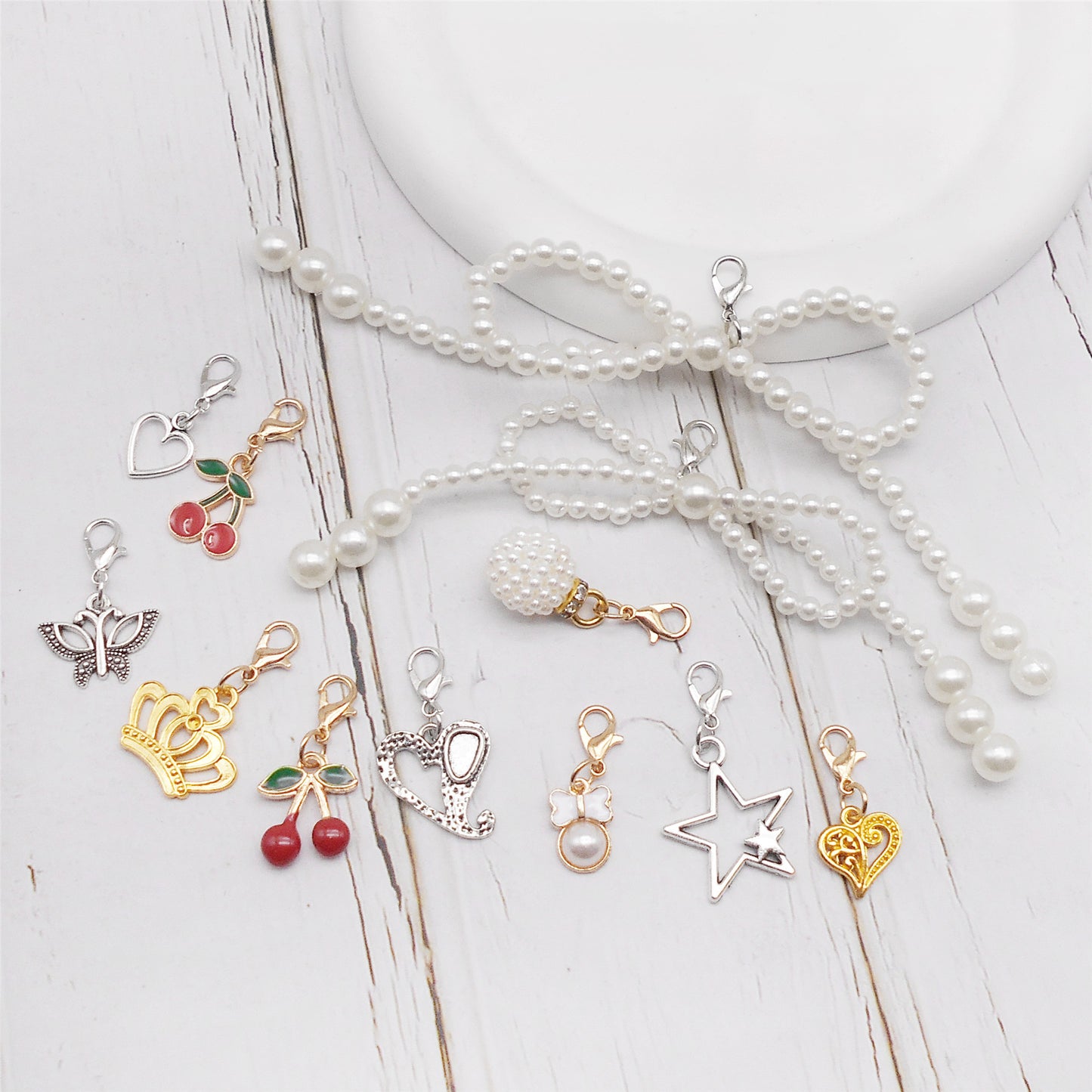 24pcs Shoe Charms for Sneakers Shoelace Charms Pearl Bow Shoe accessories Decorations Clips Shoe Jewelry for Sneakers Shoe Charms