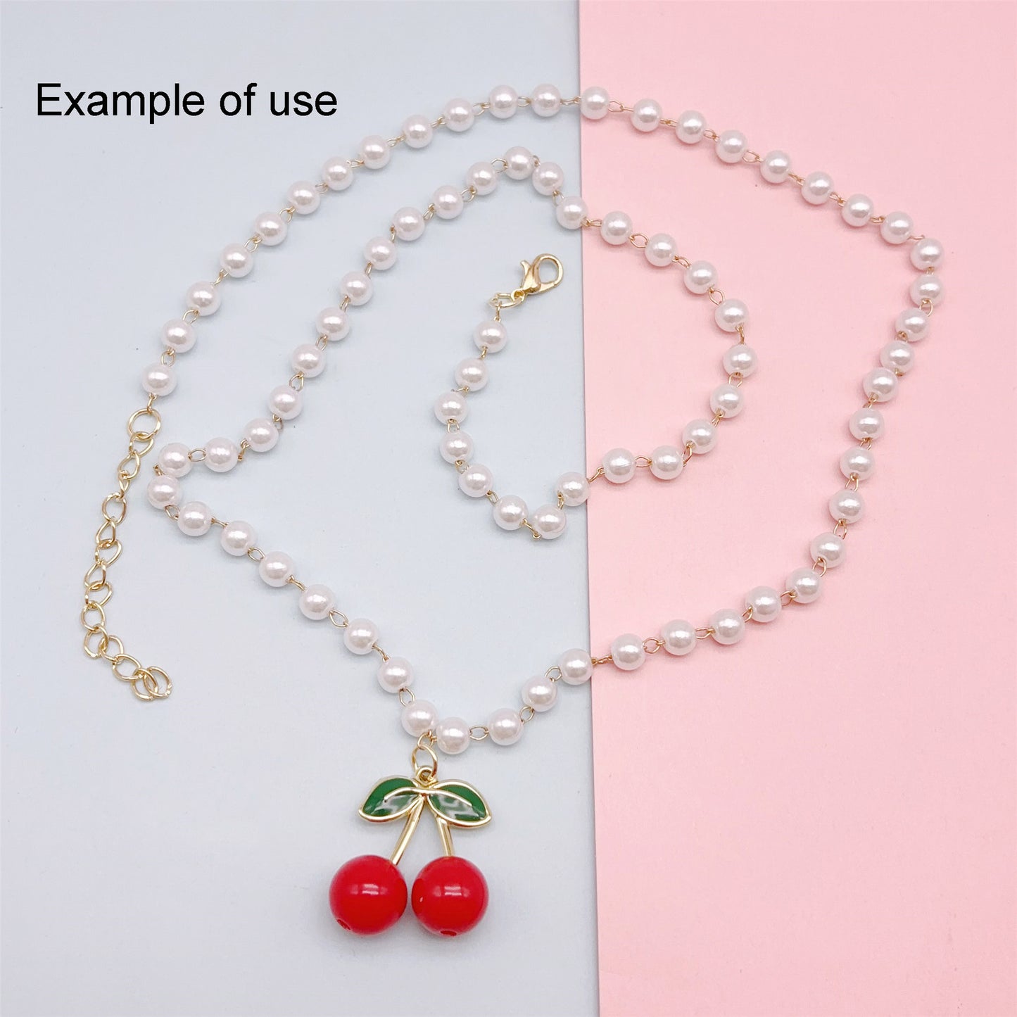 7PCS Mixed Acrylic Cherry Charms with Alloy Enamel Leaf, 3-D Fruit Pendants Key Rings Dangle Making Accessories Necklace Bracelet Earring Decoration Crafts Shoes Bags Decor