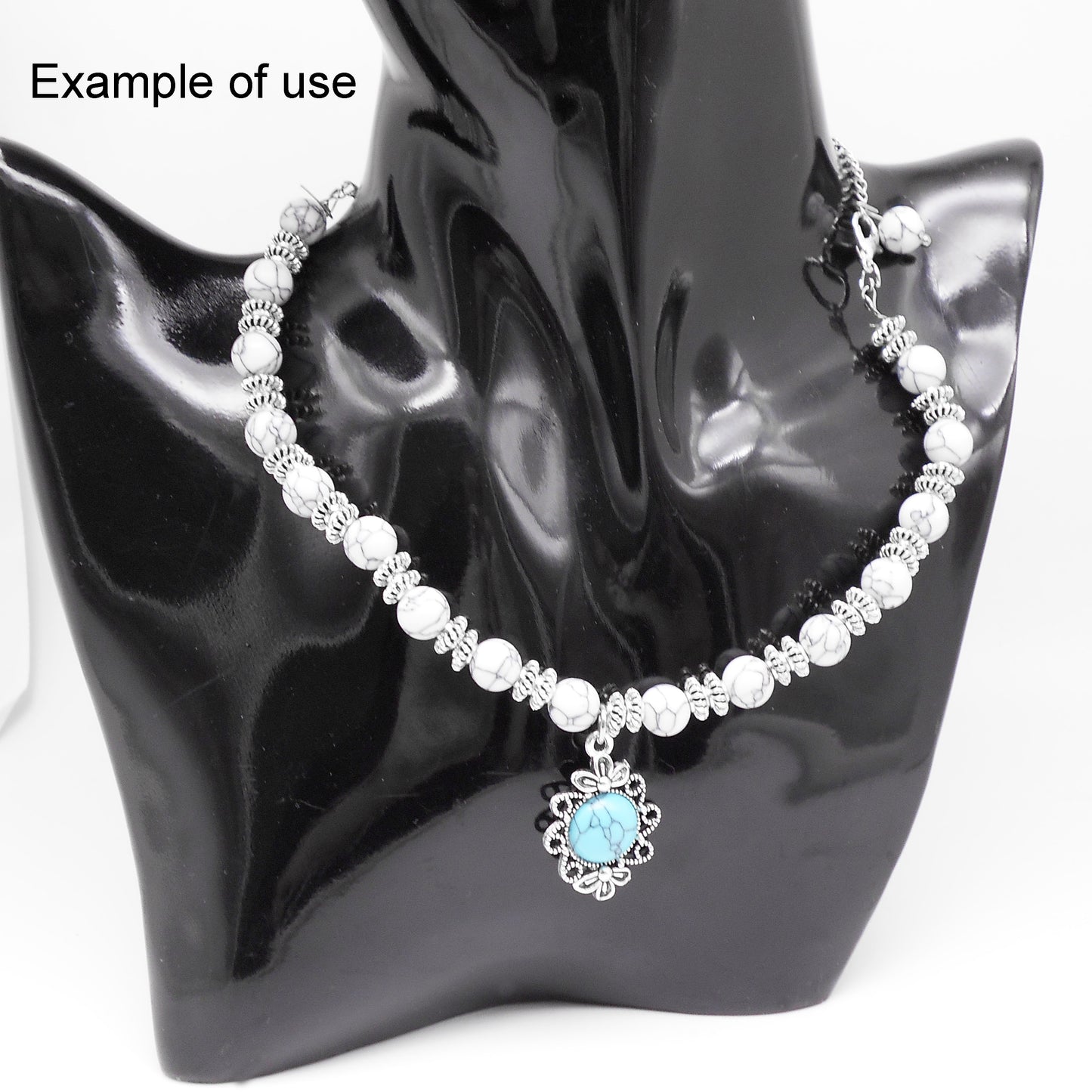 18pcs Blue Turquoise Embellished Alloy Charms Retro Silver Color Eagle Boots Pendants Western Cowboy Theme Jewelry Making Accessories for DIY Crafts