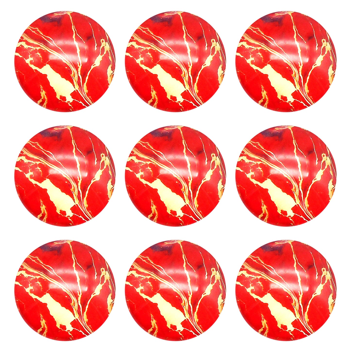 12pcs Round Marble Pattern Cabochons 3D Flat Back Glass Embellishment Time Gem Jewelry Making Accessories DIY Craft Decor 10/12/15/18/20/25/30mm