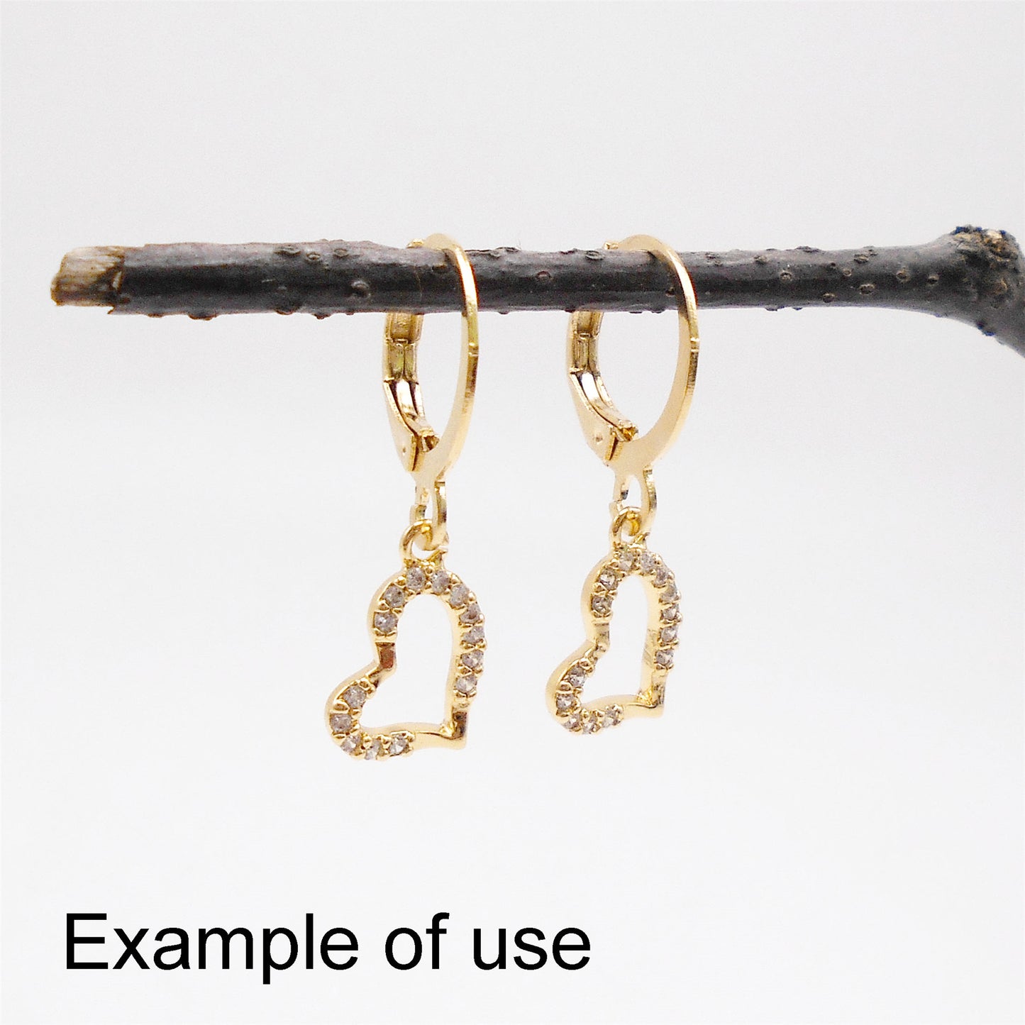 1 Piece 12*8mm Gold Color Crystal Heart Charms Rhinestones Embellished Copper Jewelry Pendants for Necklace Bracelet Earring Making Accessories