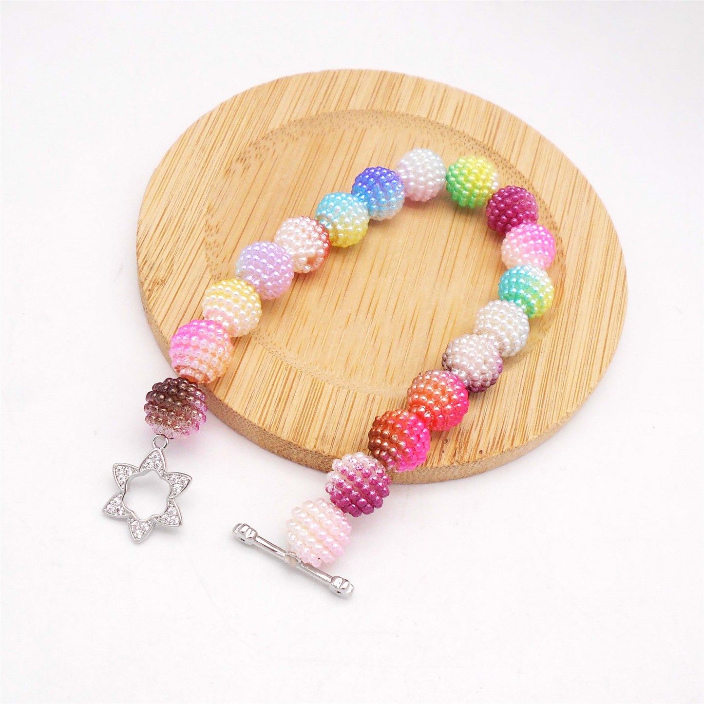 1 Piece 22.5*12.5mm Silver Color Copper OT Clasp Crystal Rhinestones Embellished Flower Shaped Jewelry Connectors for Necklace Earring Bracelet Making DIY Crafts Accessories