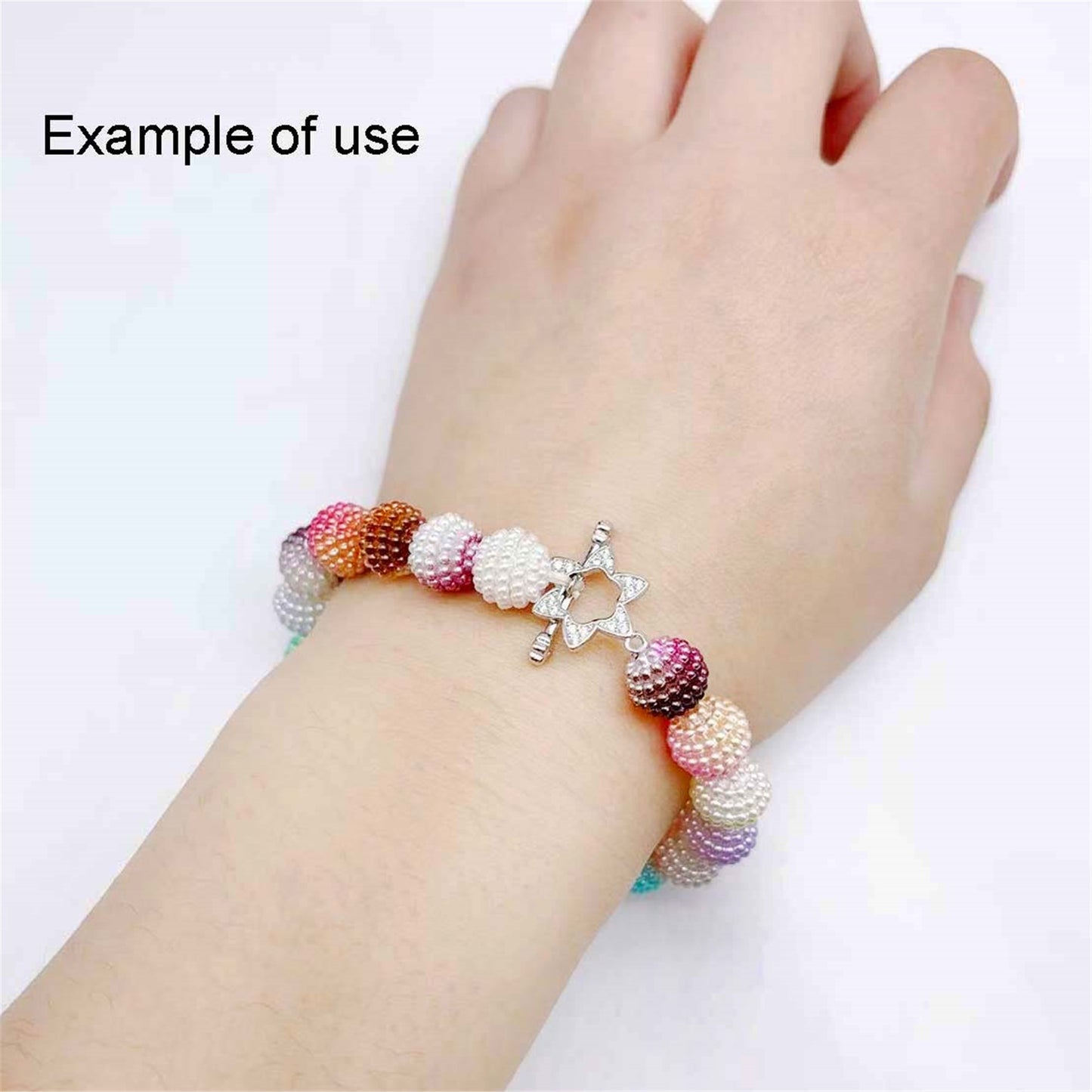 1 Piece 22.5*12.5mm Silver Color Copper OT Clasp Crystal Rhinestones Embellished Flower Shaped Jewelry Connectors for Necklace Earring Bracelet Making DIY Crafts Accessories