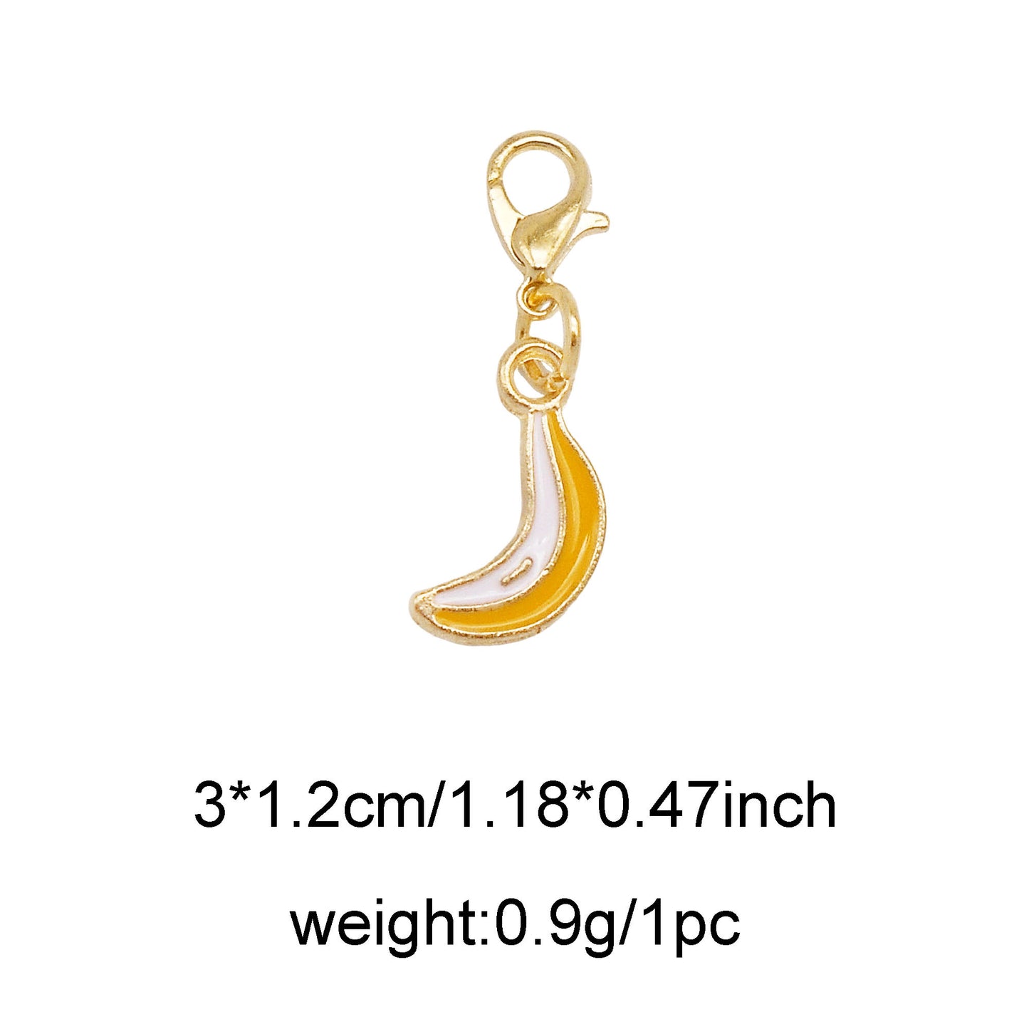 1 Piece Handmade Metal Alloy Cherry Apple Pear Charms with Lobster Clasp Enamel Fruit Pendants Keychains Dangle Necklace Bracelet Earring Jewelry Making Accessories Shoes Bags Decor