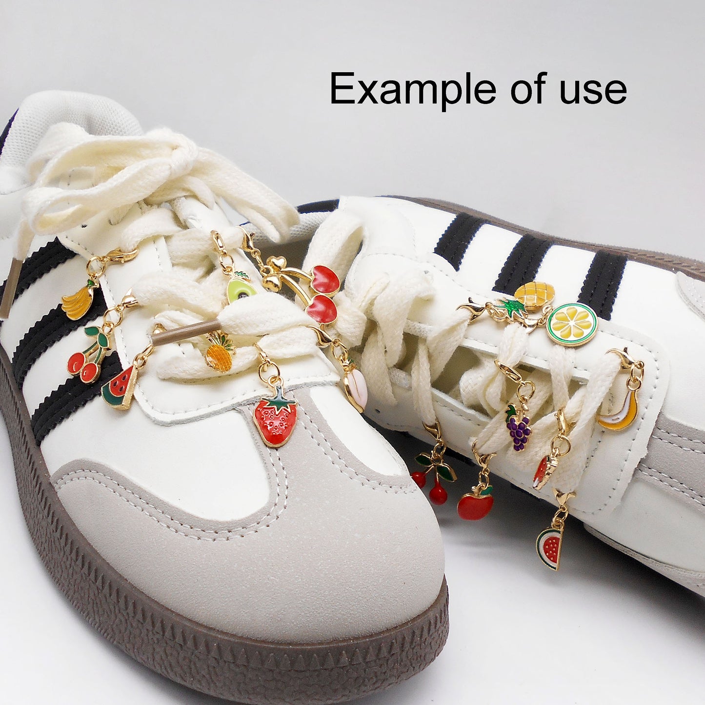 1 Piece Handmade Metal Alloy Cherry Apple Pear Charms with Lobster Clasp Enamel Fruit Pendants Keychains Dangle Necklace Bracelet Earring Jewelry Making Accessories Shoes Bags Decor