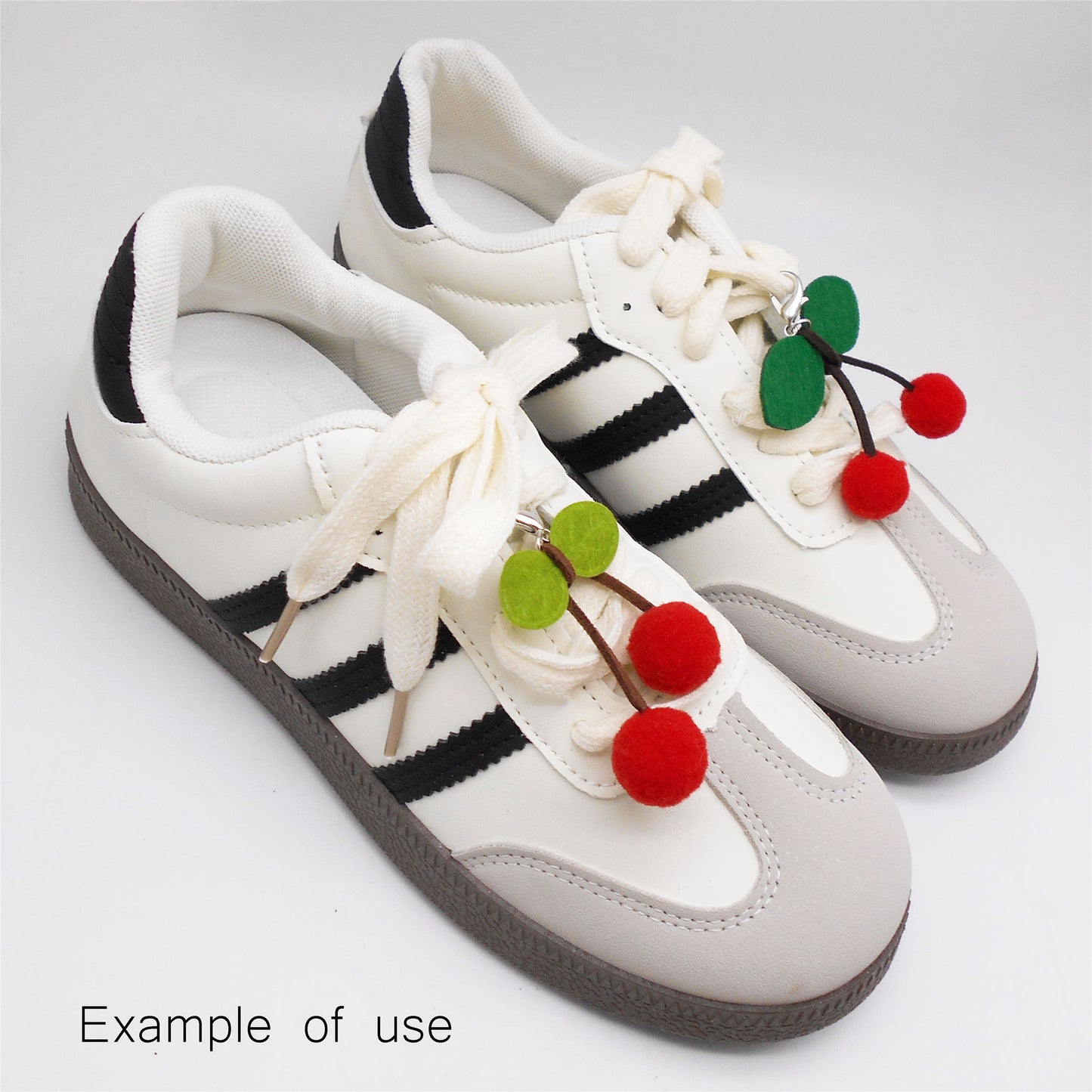 2pcs Fabric Cherry Pendants with Lobster Clasps 3D Fruit Shoe Charms Jewelry Making Supplies Clothes Bags Hanging Decor