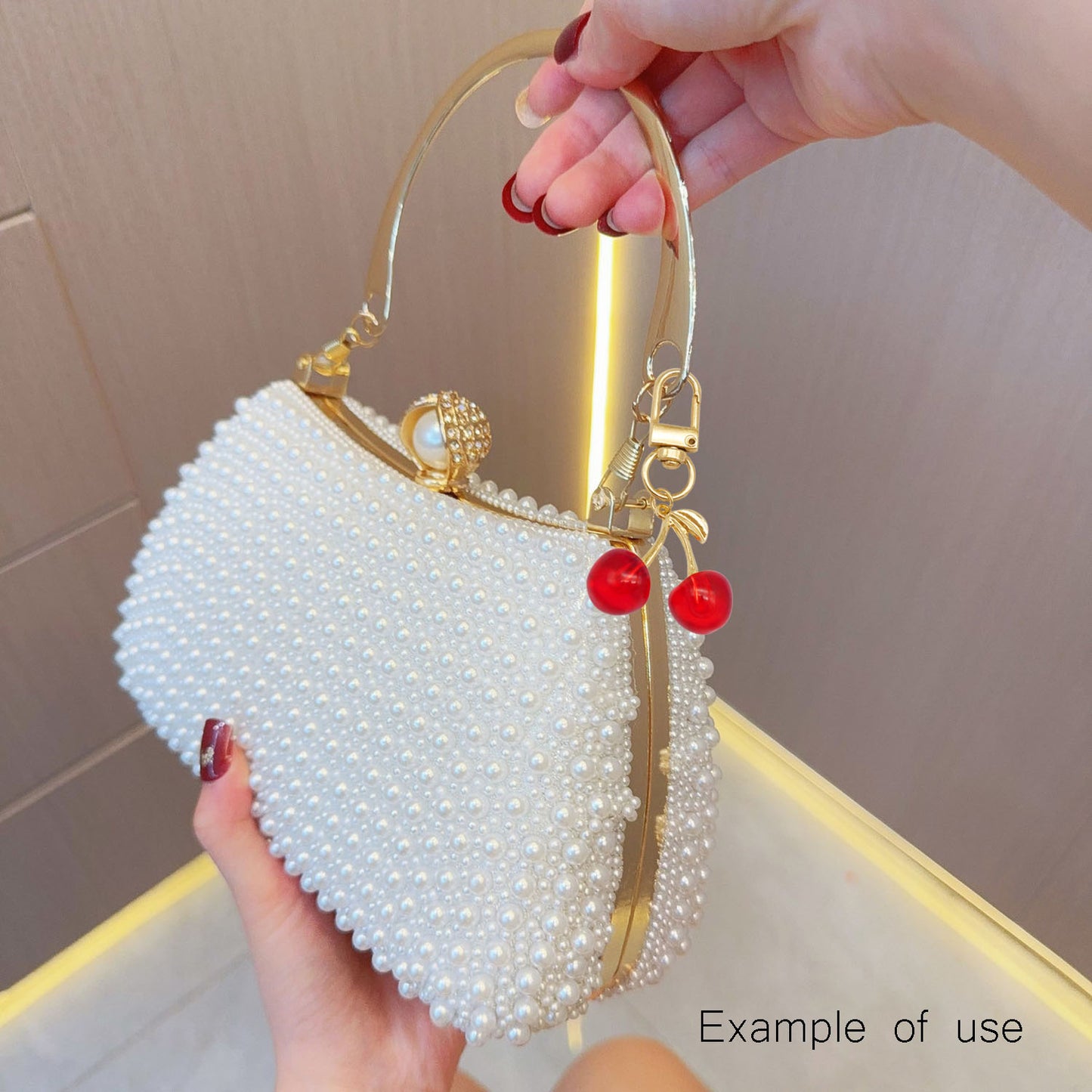 1/3pcs Acrylic Cherry Charm with Alloy Leaf 3D Fruit Pendant Keychains Dangle Bags Clothes Purses Hanging Decoration Jewelry Making Supplies