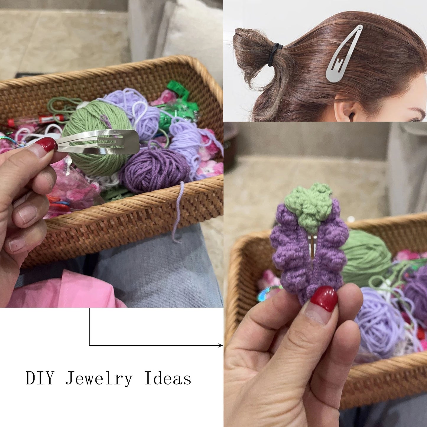 20pcs 80*22mm Silver Color Teardrop Shaped Hairpin Iron Snap Hair Clip for Women Hair Accessories, Large Hair Barrette Clip Hair Styling Tool for Salon & Daily Use