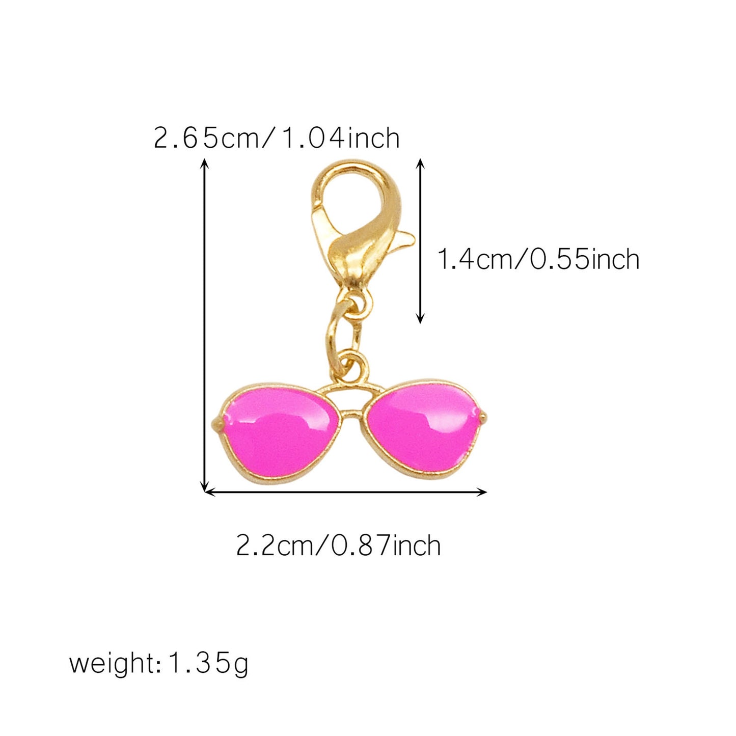 1/29pcs Enamel Alloy Flower Heart Star Moon Pendants with Lobster Clasp Rose Red Shoe Charms Cute Keyring Dangle Jewelry Accessories Women Purses Bags Hanging Decor