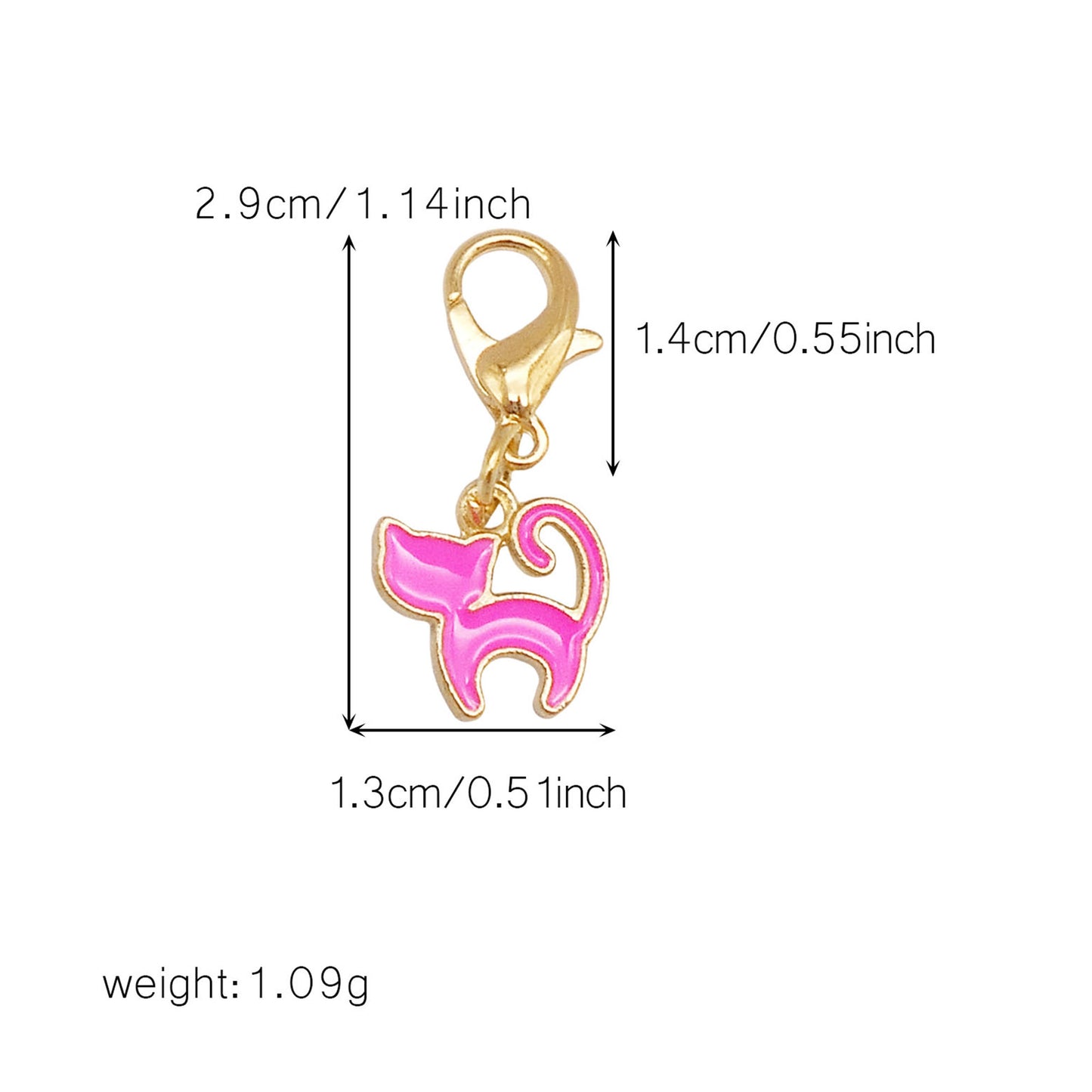 1/29pcs Enamel Alloy Flower Heart Star Moon Pendants with Lobster Clasp Rose Red Shoe Charms Cute Keyring Dangle Jewelry Accessories Women Purses Bags Hanging Decor