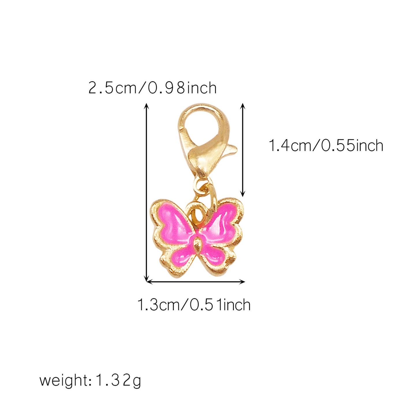 1/29pcs Enamel Alloy Flower Heart Star Moon Pendants with Lobster Clasp Rose Red Shoe Charms Cute Keyring Dangle Jewelry Accessories Women Purses Bags Hanging Decor