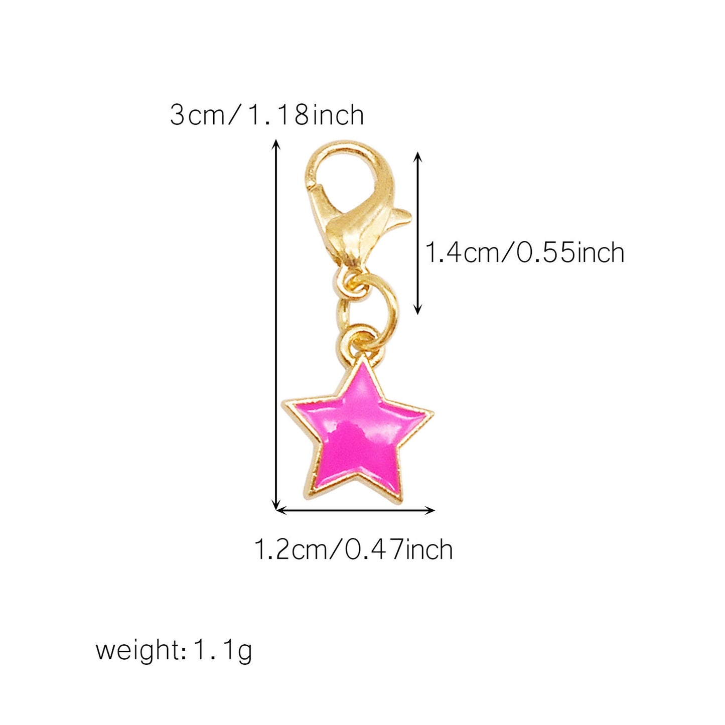 1/29pcs Enamel Alloy Flower Heart Star Moon Pendants with Lobster Clasp Rose Red Shoe Charms Cute Keyring Dangle Jewelry Accessories Women Purses Bags Hanging Decor
