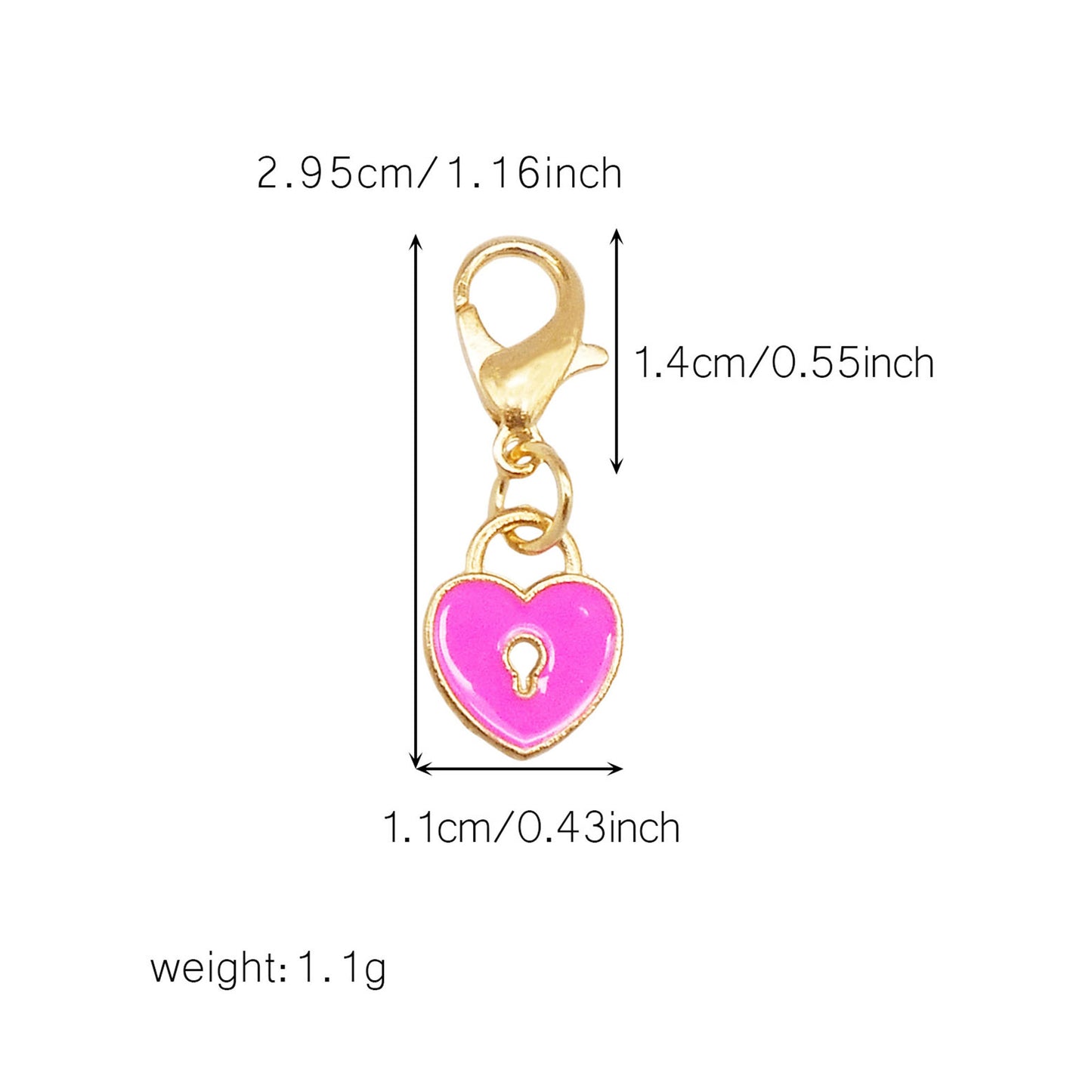 1/29pcs Enamel Alloy Flower Heart Star Moon Pendants with Lobster Clasp Rose Red Shoe Charms Cute Keyring Dangle Jewelry Accessories Women Purses Bags Hanging Decor