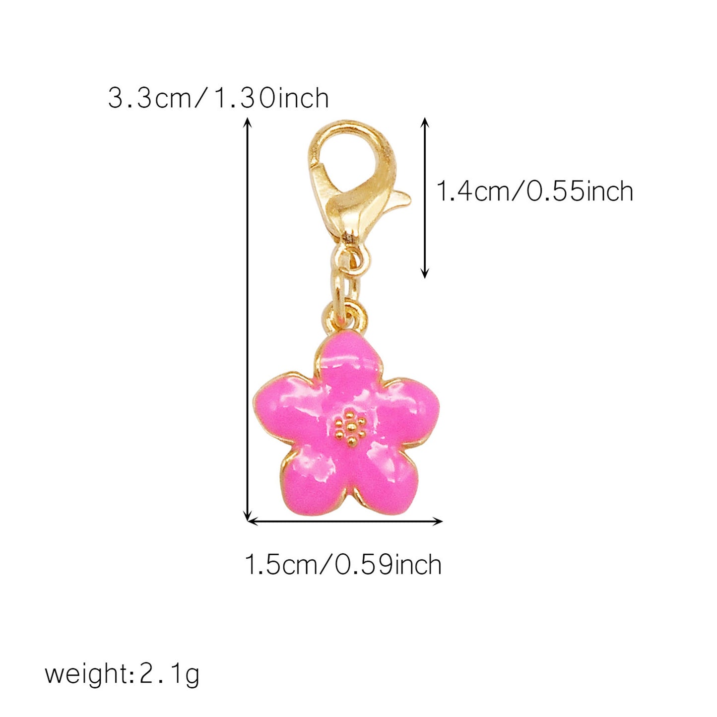 1/29pcs Enamel Alloy Flower Heart Star Moon Pendants with Lobster Clasp Rose Red Shoe Charms Cute Keyring Dangle Jewelry Accessories Women Purses Bags Hanging Decor