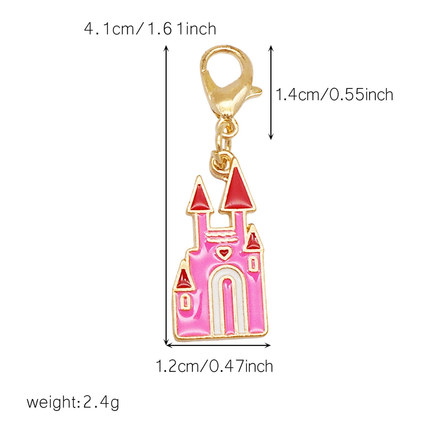 1/29pcs Enamel Alloy Flower Heart Star Moon Pendants with Lobster Clasp Rose Red Shoe Charms Cute Keyring Dangle Jewelry Accessories Women Purses Bags Hanging Decor