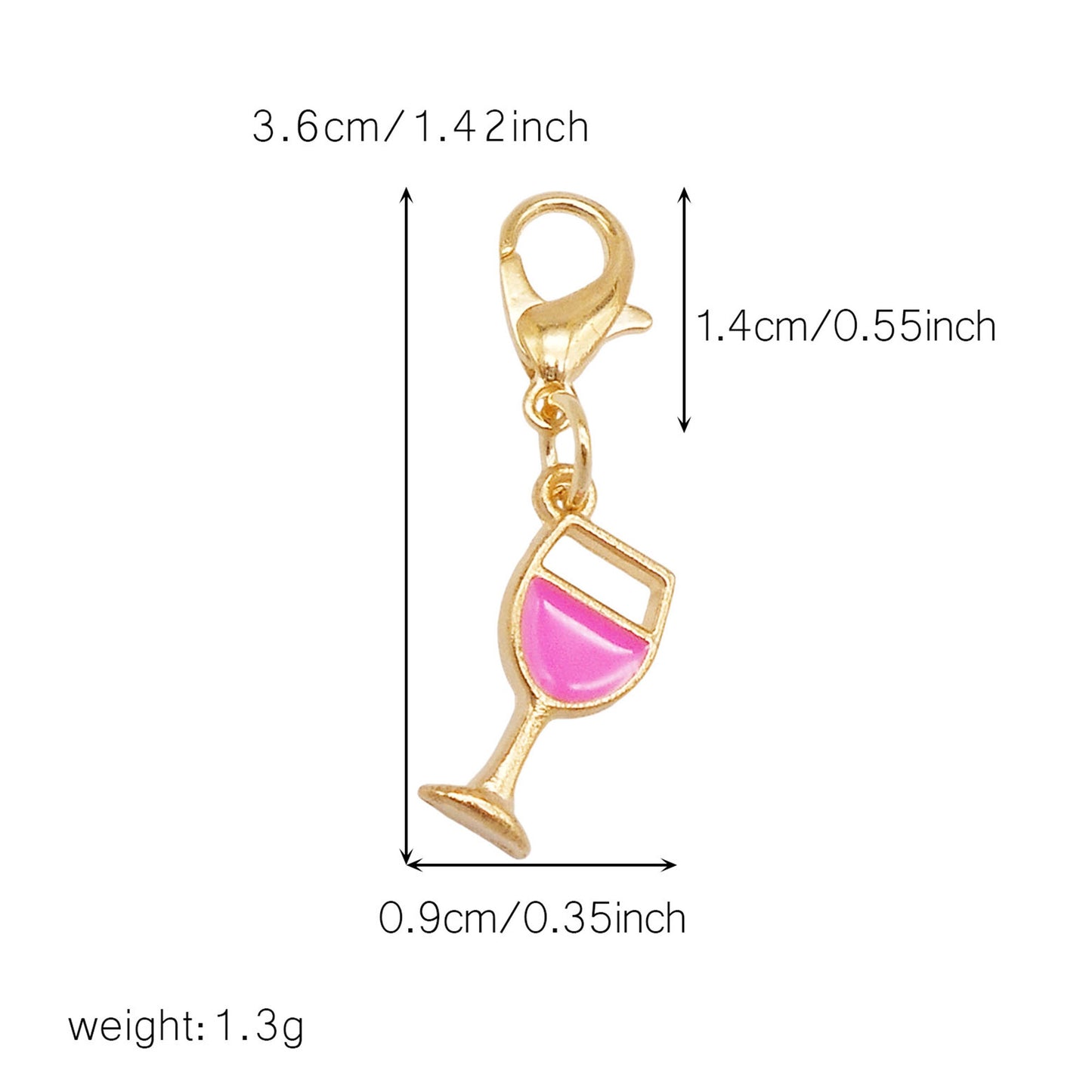 1/29pcs Enamel Alloy Flower Heart Star Moon Pendants with Lobster Clasp Rose Red Shoe Charms Cute Keyring Dangle Jewelry Accessories Women Purses Bags Hanging Decor